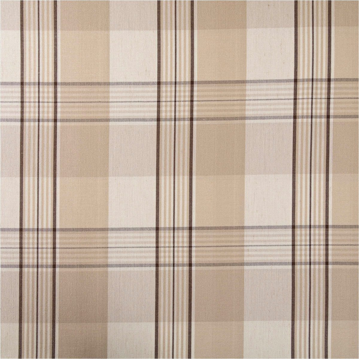 Stoff Vorhangstoff Meterware Dekostoff Hubertus Karos beige Stoffbreite, made in Germany