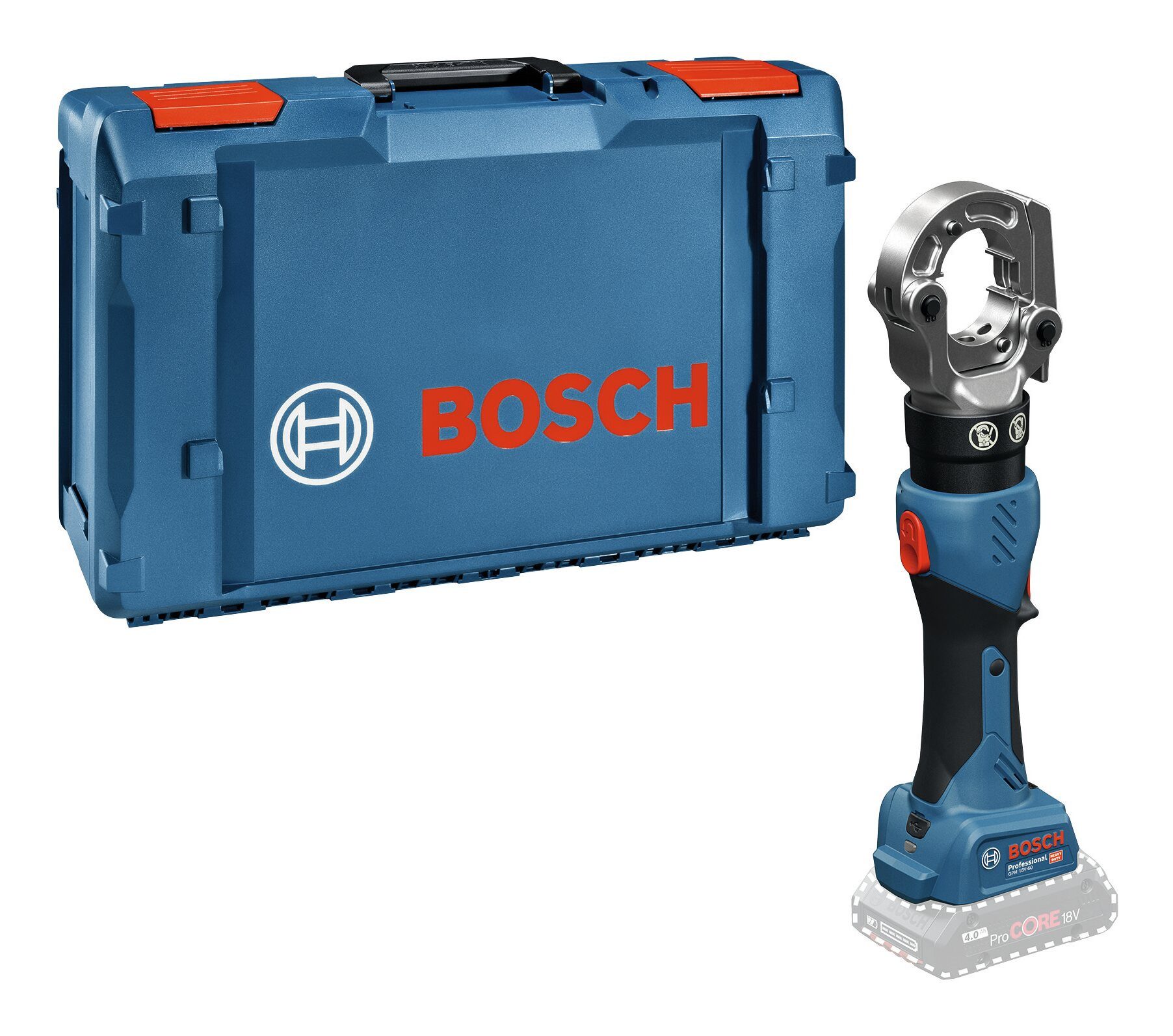 BOSCH Pressmaschine GPH 18V-60, Akku-Hydraulisches Presswerkzeug Ohne Akku - in XL-BOXX