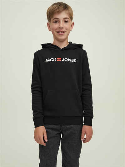 Jack & Jones Hoodie Hoodie Kapuzen Pullover Sweater Basic JJECORP 6533 in Schwarz