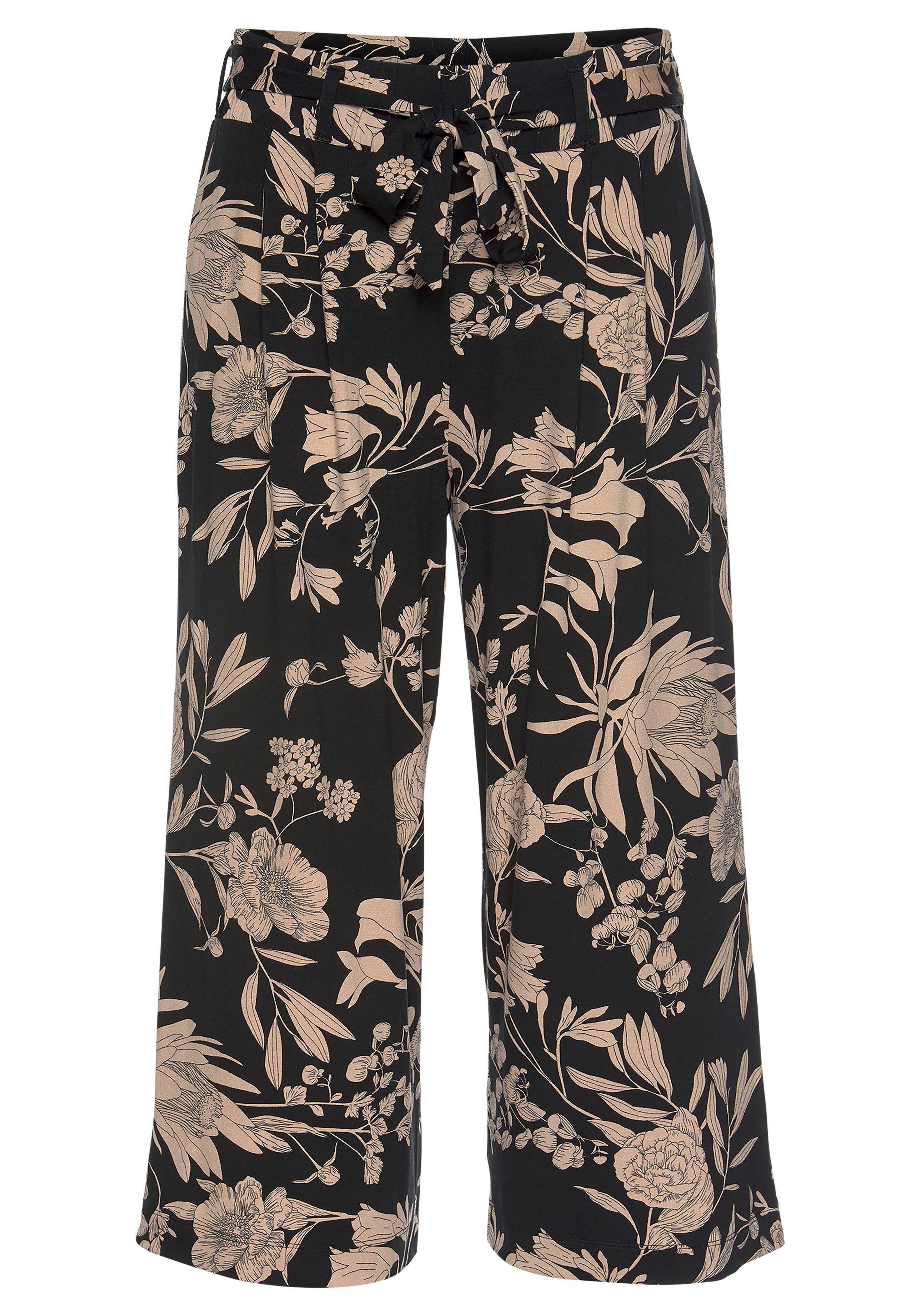 LASCANA Culotte (mit Bindegürtel) mit Blumendruck, günstig online kaufen