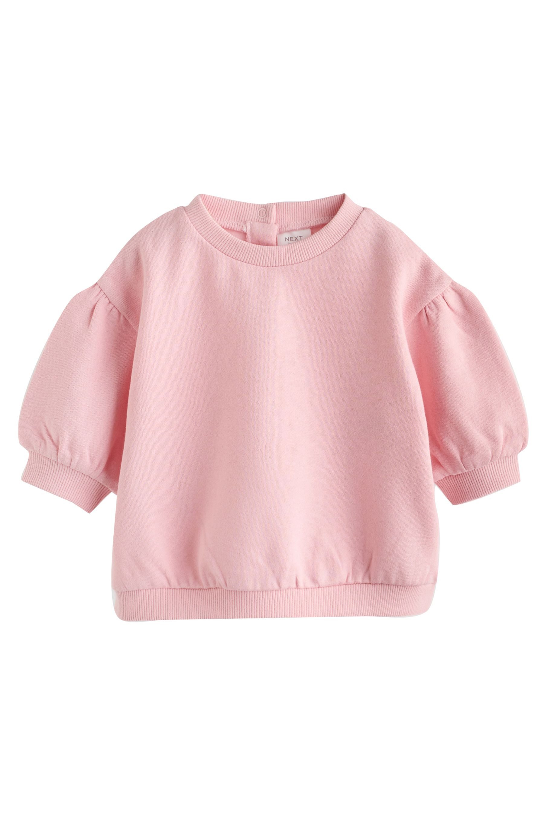 Next Langarmshirt & Leggings Baby Sweatshirt und Jogginghose, 6-teiliges Set (6-tlg) – Bild 5 von 5