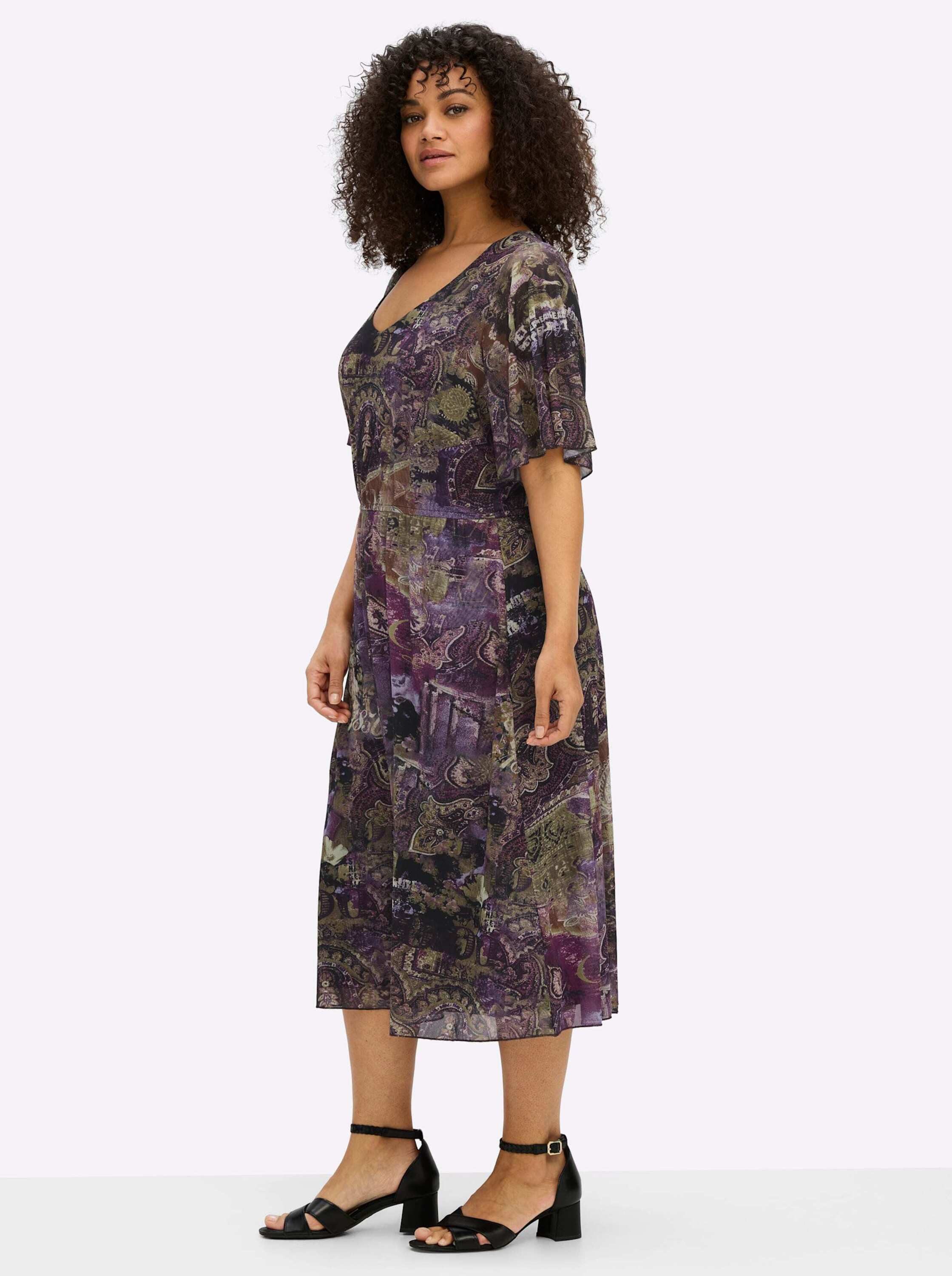 sheego by Joe Browns Jerseykleid Jersey-Kleid Kurzarm