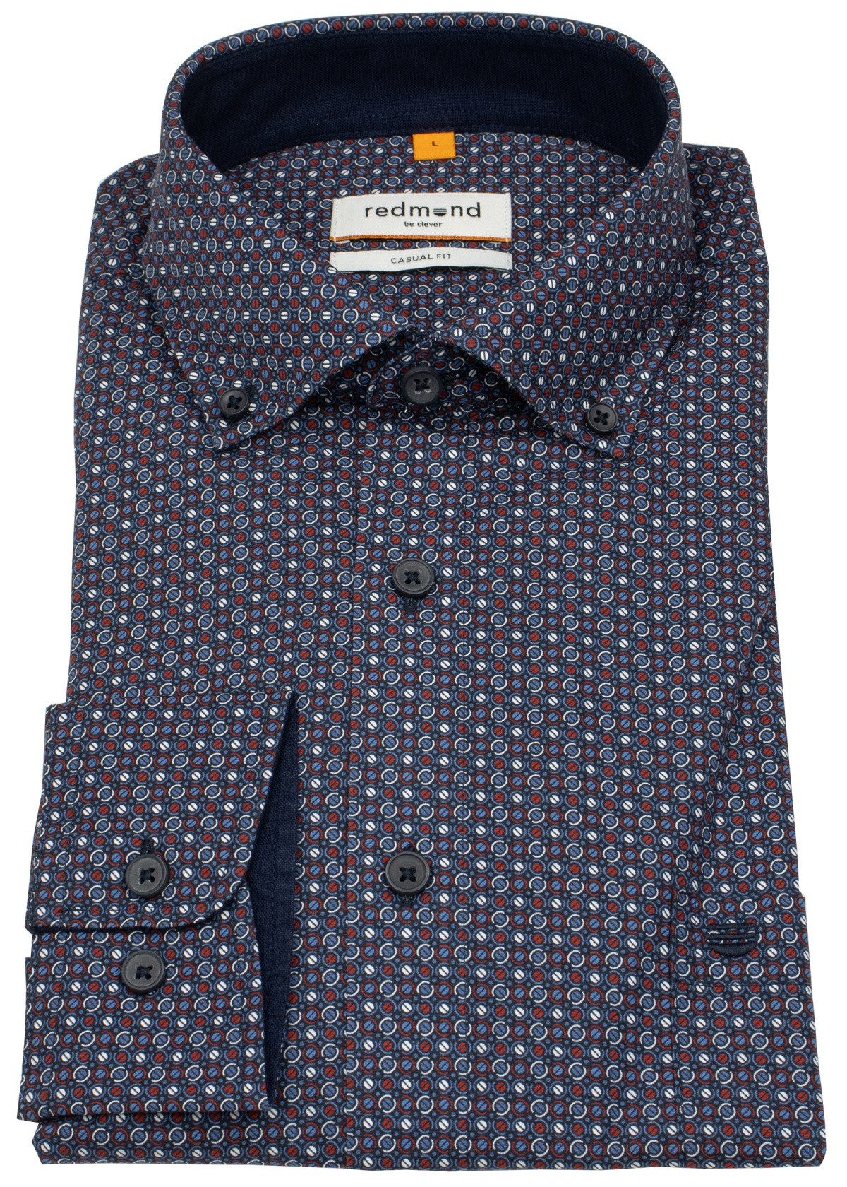 Redmond Langarmhemd Button-Down-Kragen