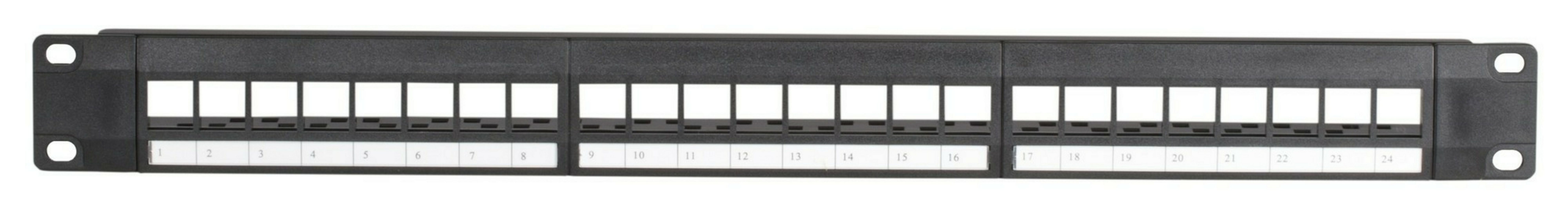 DSIT UTP Keystone-Patchpanel - 24 Ports Unbestückt Netzwerk-Panel (24 Ports)
