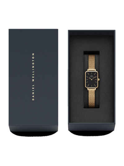 Daniel Wellington Mechanische Uhr Quadro Pressed Evergold G Black, (1-tlg)