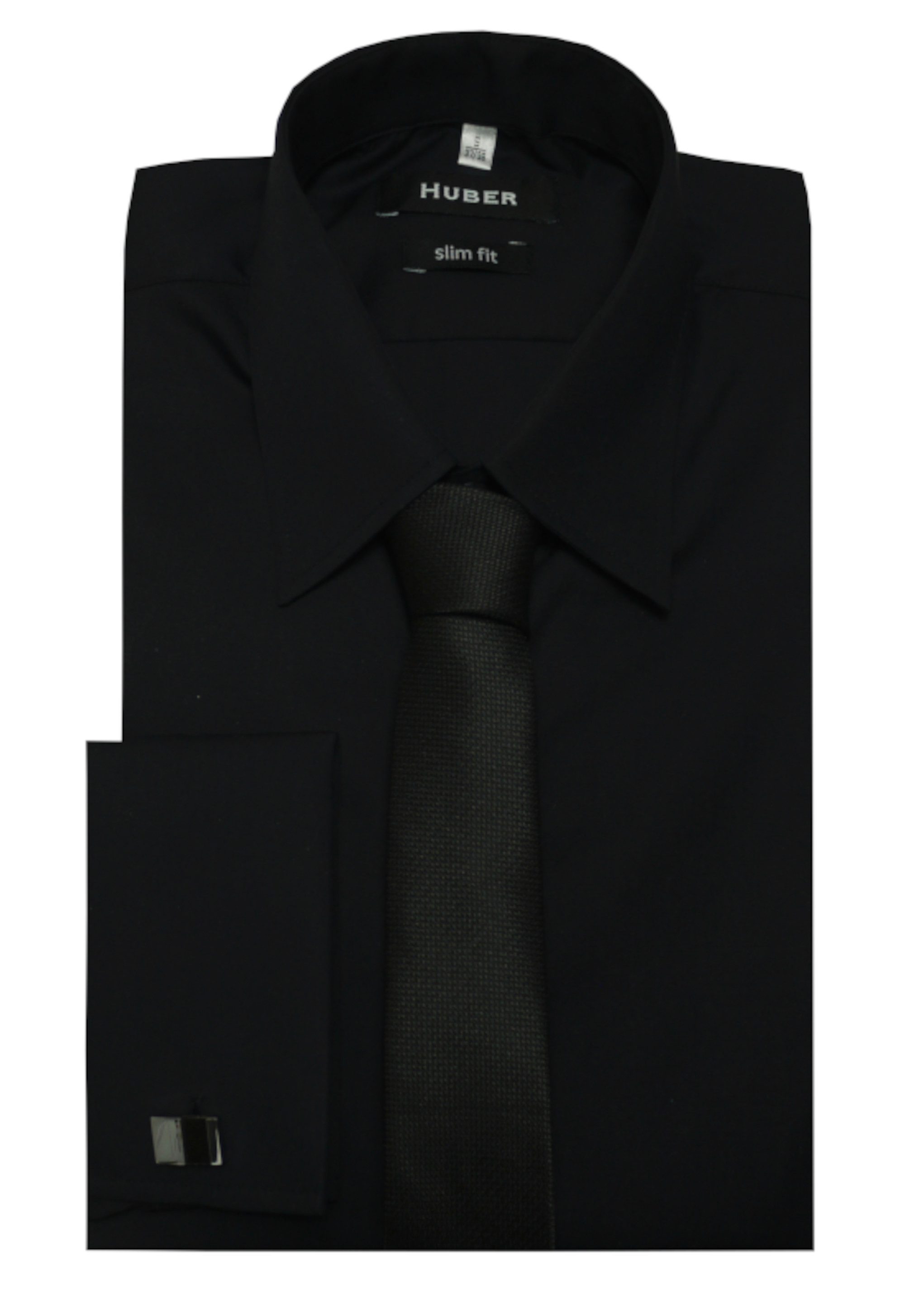 Huber Hemden Langarmhemd HU-5361 Umschlagmanschetten Slim günstig online kaufen