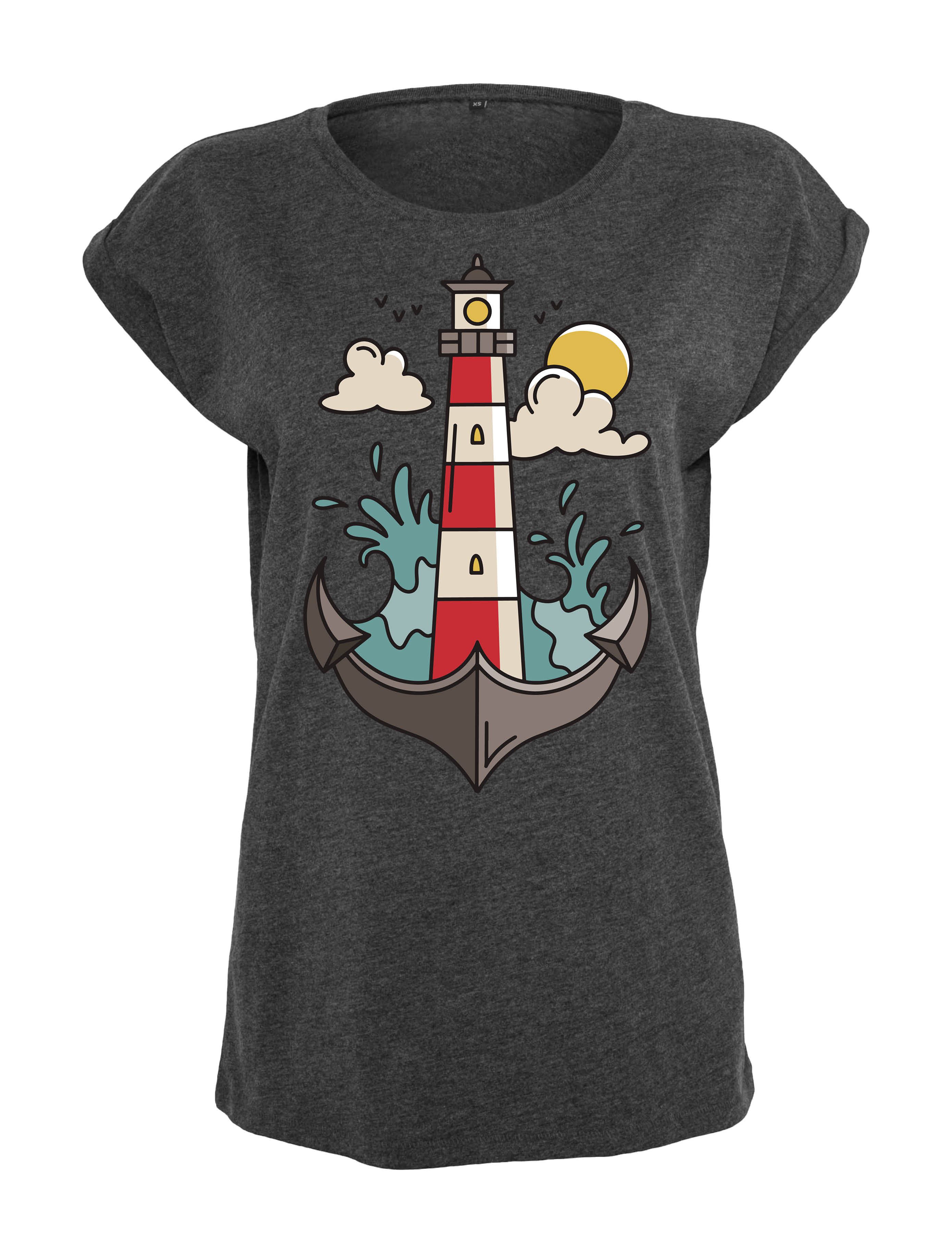 Youth Designz Print-Shirt "Anker Leuchtturm" Damen günstig online kaufen