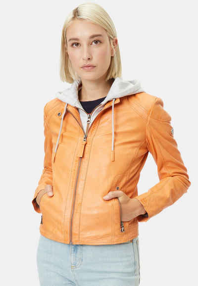 Gipsy Lederjacke 1101-0515 Kurzjacke mit abnehmbarer Kapuze