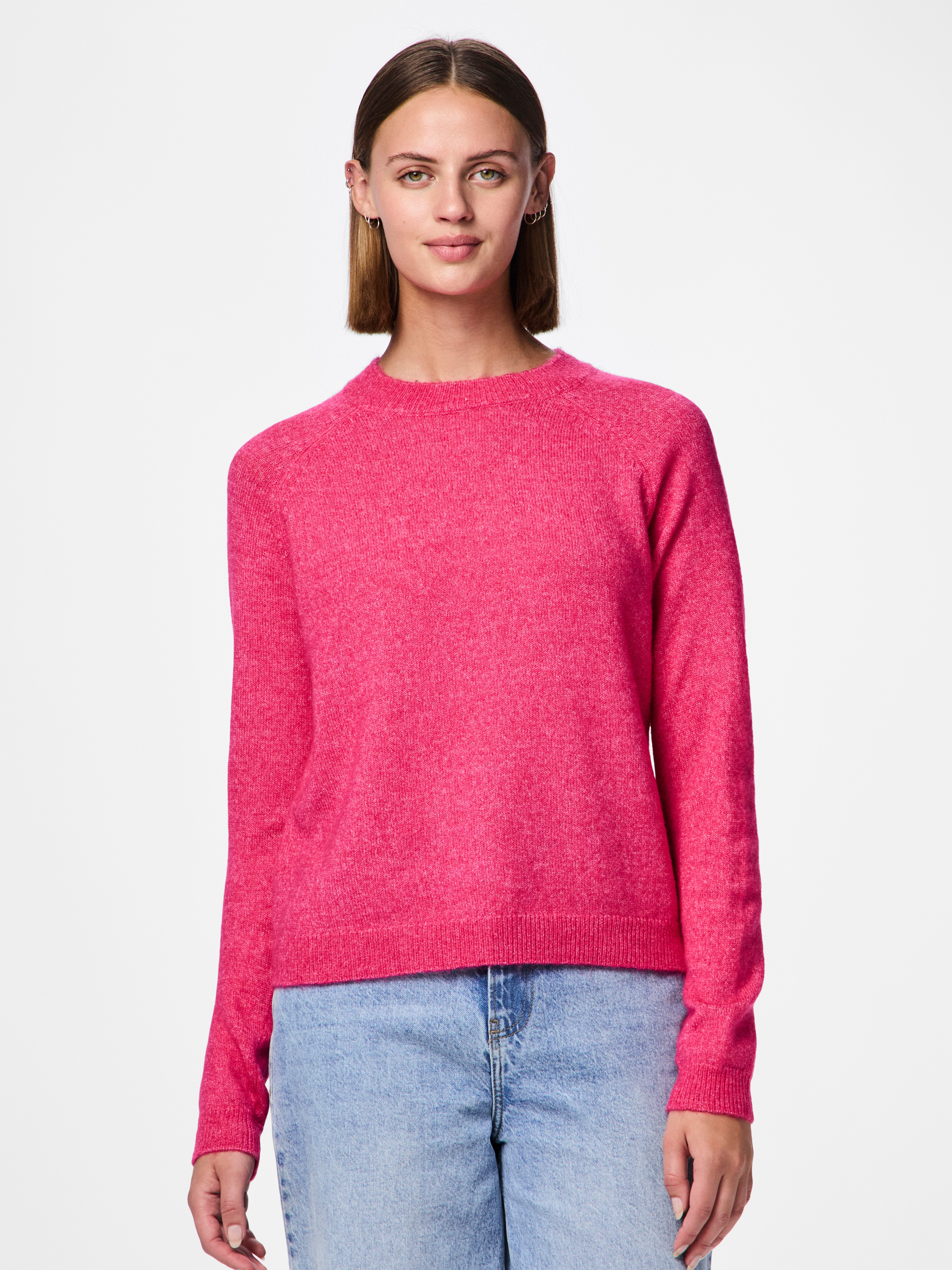 Strickpullover PCJULIANA LS O-NECK KNIT NOOS BC