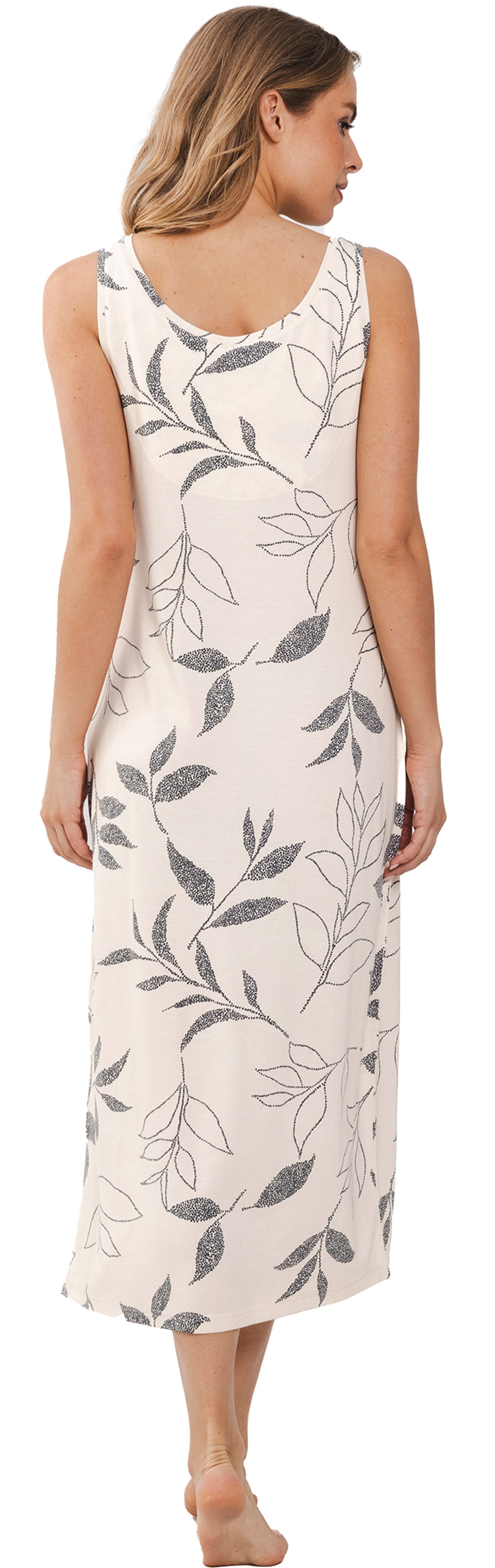 Pastunette Nachthemd Damen Schlafshirt lang ohne Arm (1-tlg) Modisches Desi günstig online kaufen