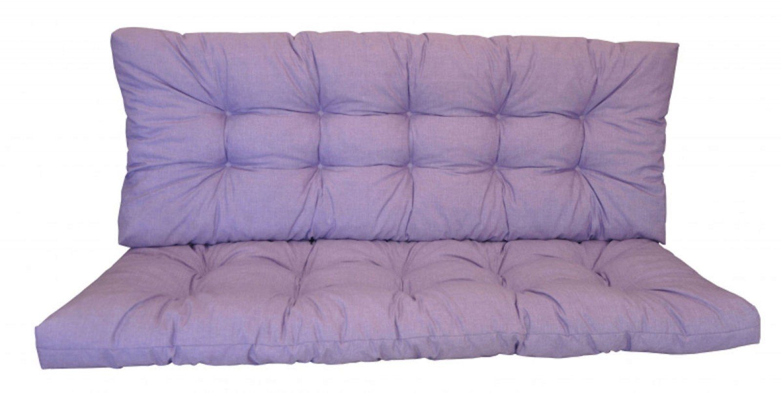 Rattani Sitzkissen Polster Kissen für Hollywoodschaukel 5 Größen violett