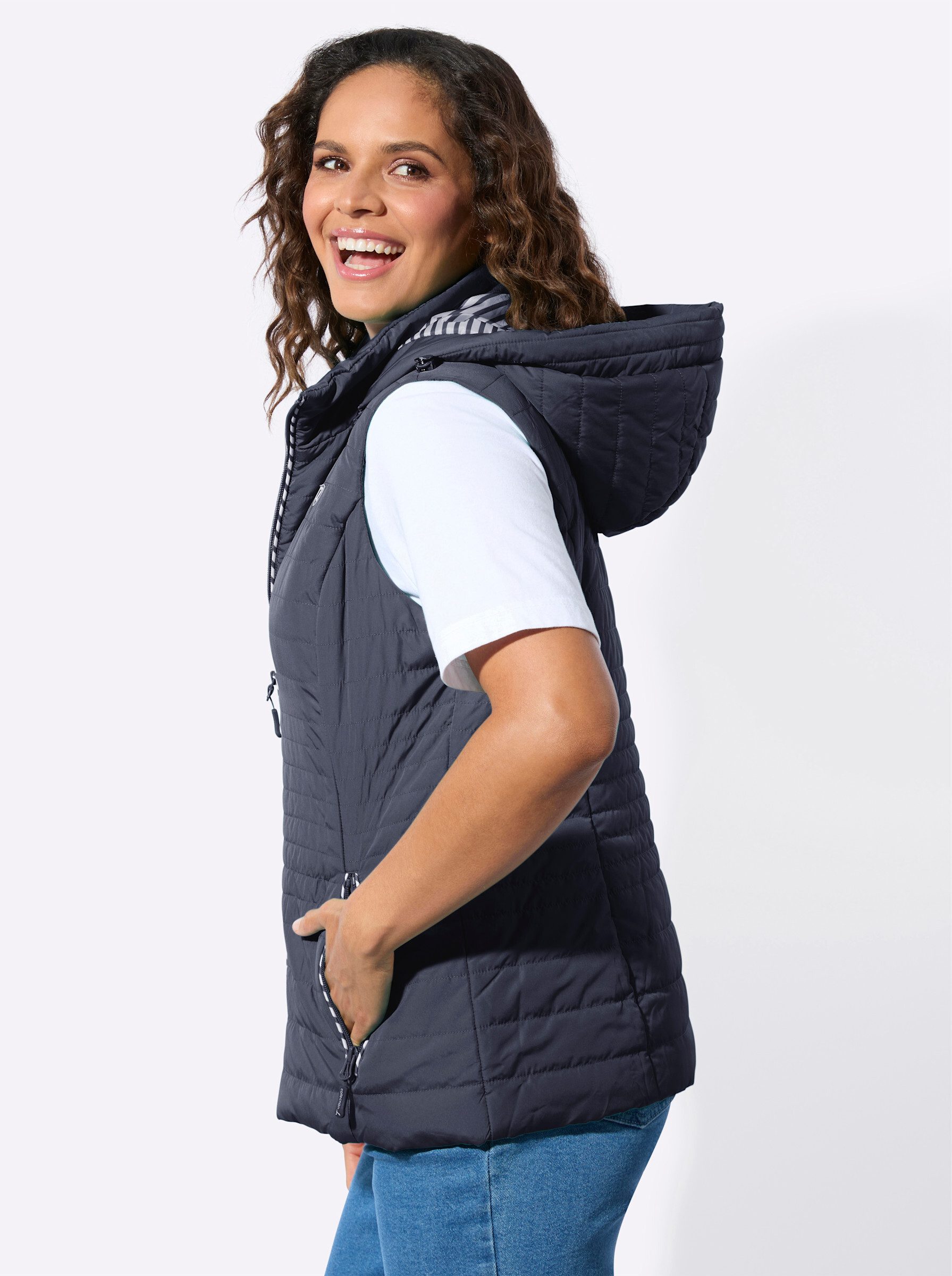 Witt Jerseyweste Kapuzen-Weste