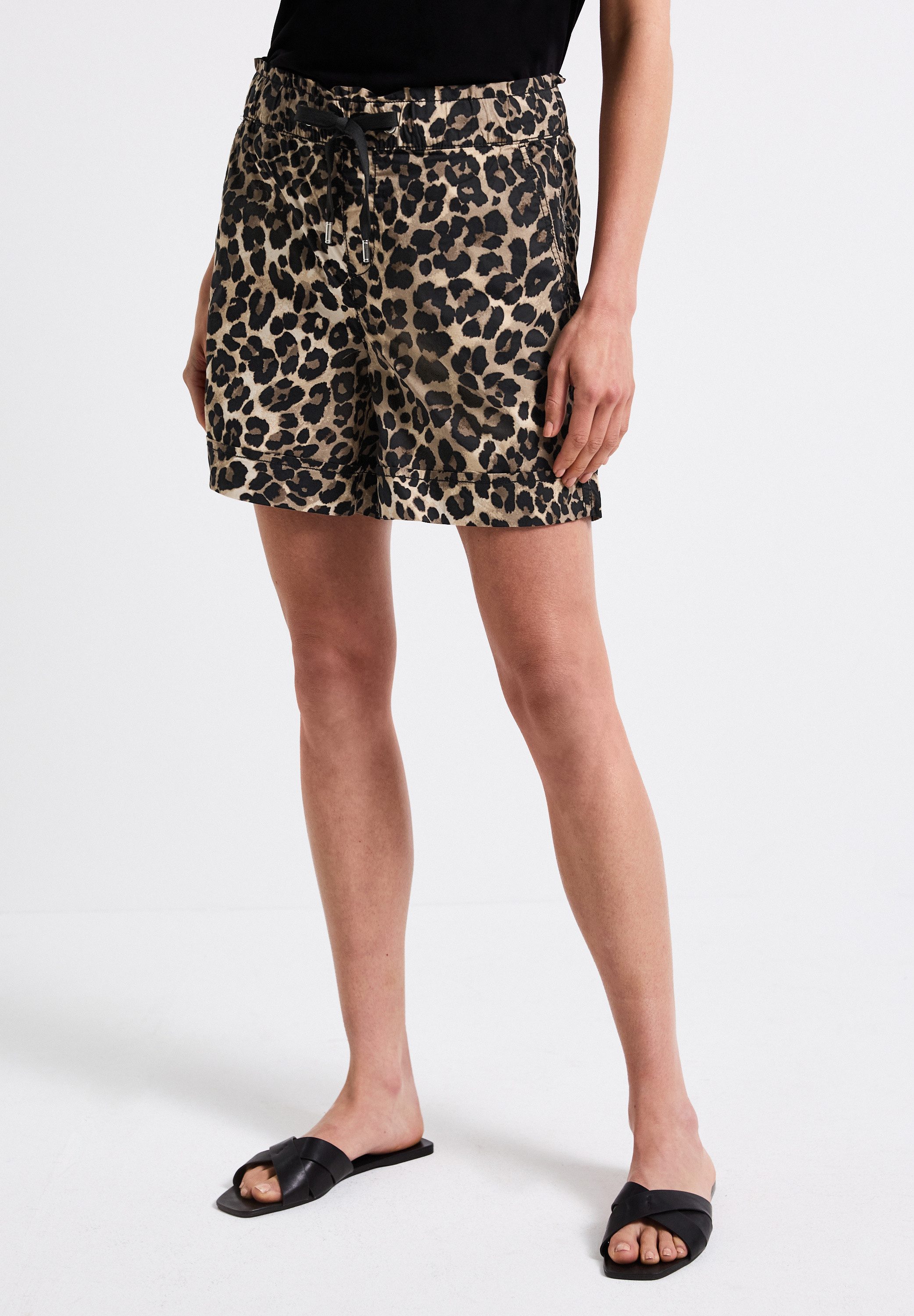STREET ONE Bermudas Sommerhose mit Leo-Muster günstig online kaufen