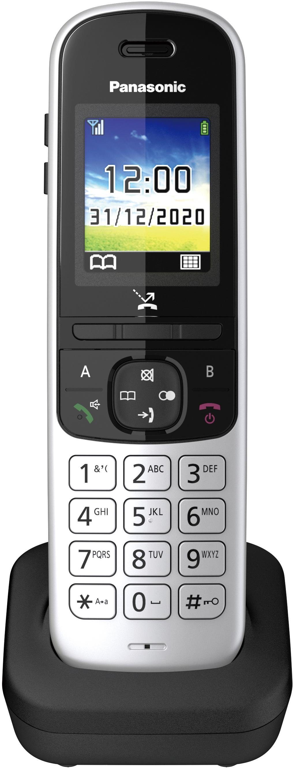 Panasonic KX-TGH710 1) DECT-Telefon schwarz (Mobilteile: Schnurloses