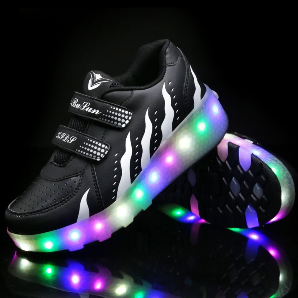 HUSK'SWARE Rollschuhe, (Rollschuhe, Wiederaufladbare LED-Rollschuhe für Kinder), Wiederaufladbare LED-Rollschuhe für Kinder