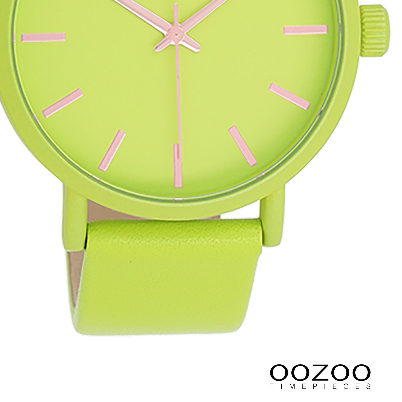 Damen Oozoo Fashion-Style Analog, Timepieces Quarzuhr OOZOO 42mm) groß Armbanduhr (ca. Lederarmband, rund, Damenuhr