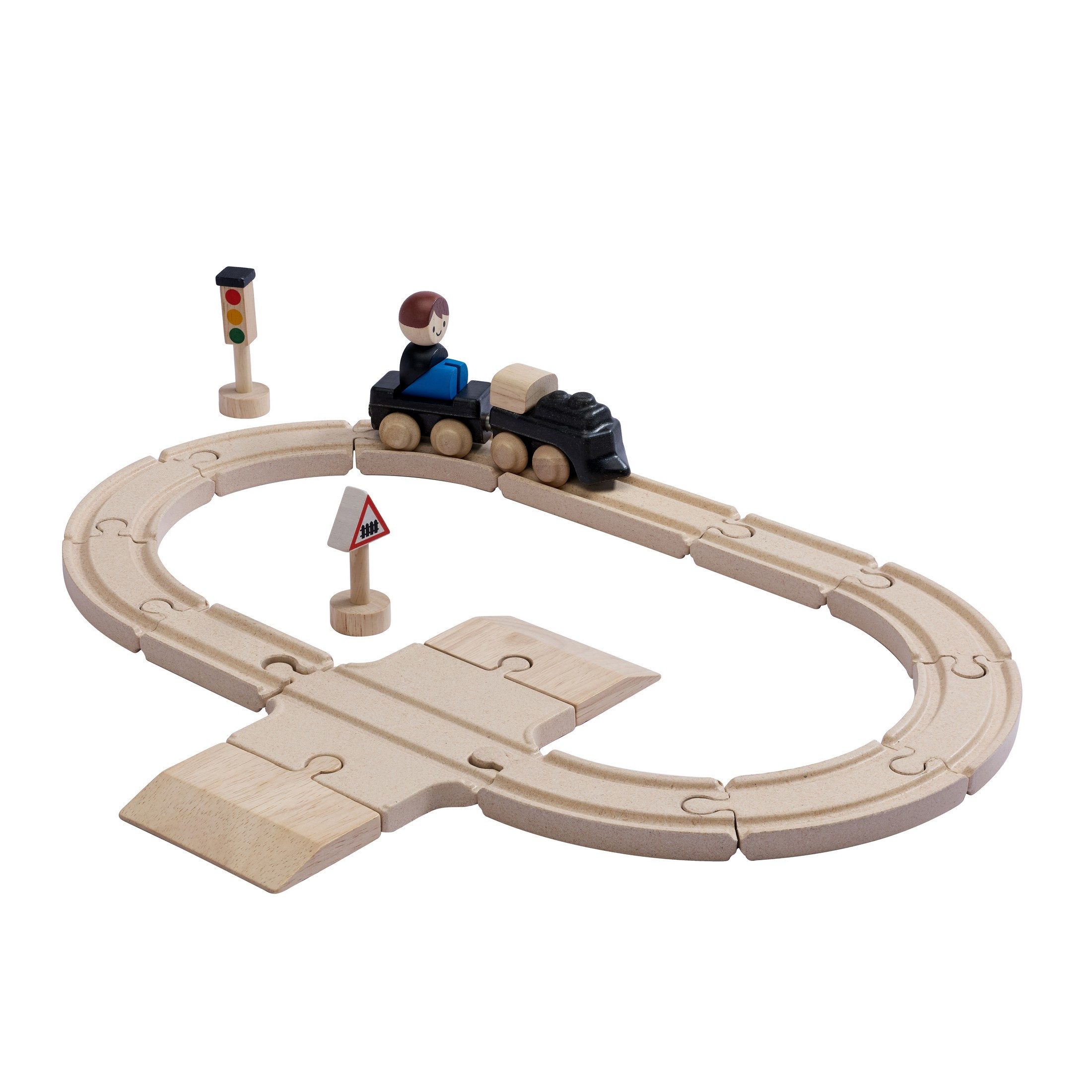 Plantoys Spielzeug-Zug PlanToys- Mein Erstes Zugset - ab 3 Jahre, (Komplettset, 18-tlg)