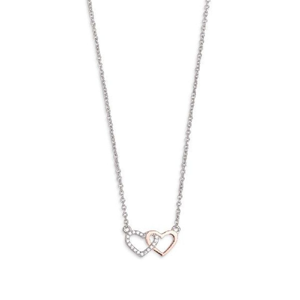 Kette mit Anhänger XENOX Kette Damen "Love Story" silber-/roséfarben XS2921R