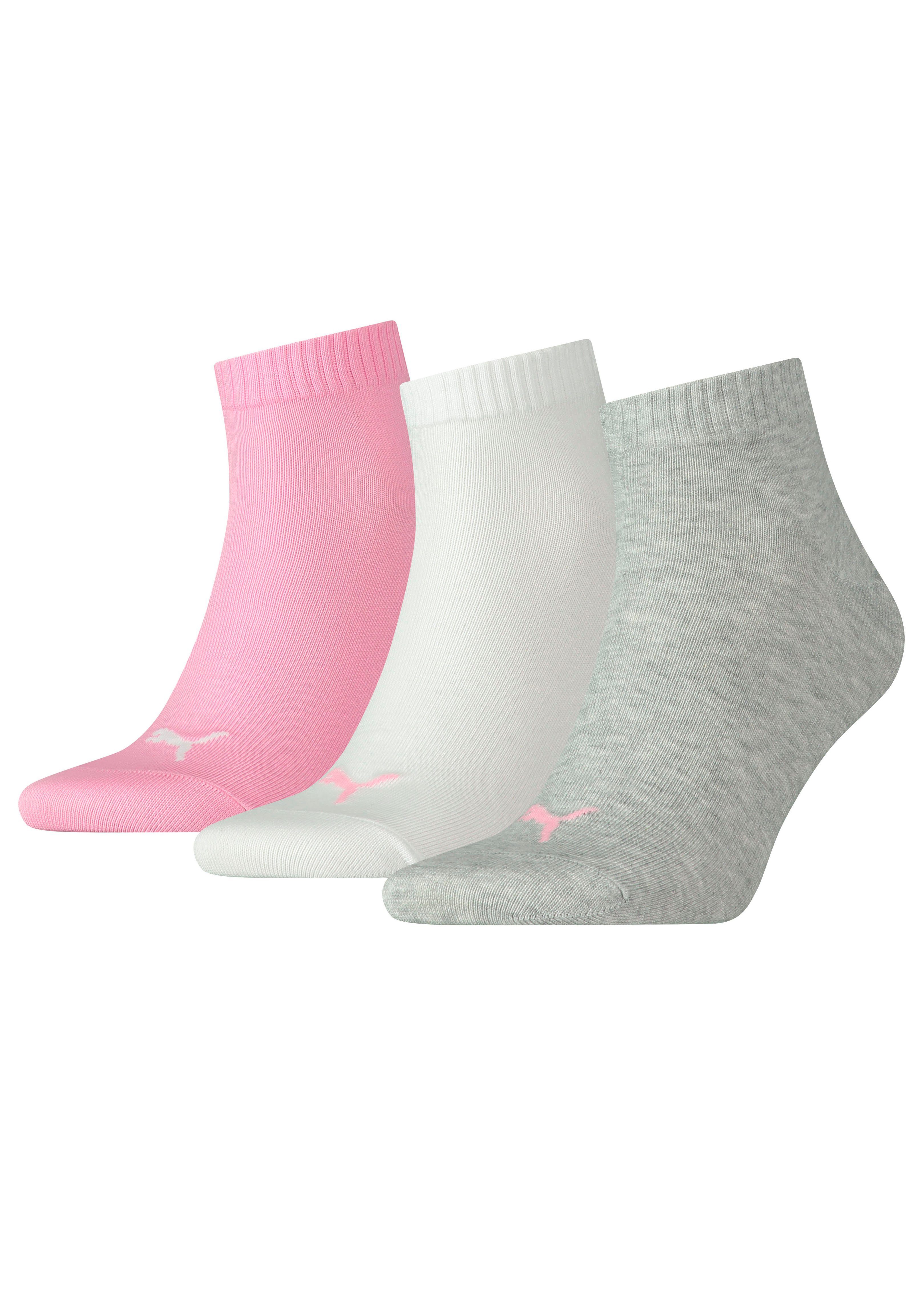 PUMA Kurzsocken (3-Paar) Atmungsaktiv, Rippenbündchen, weiche günstig online kaufen