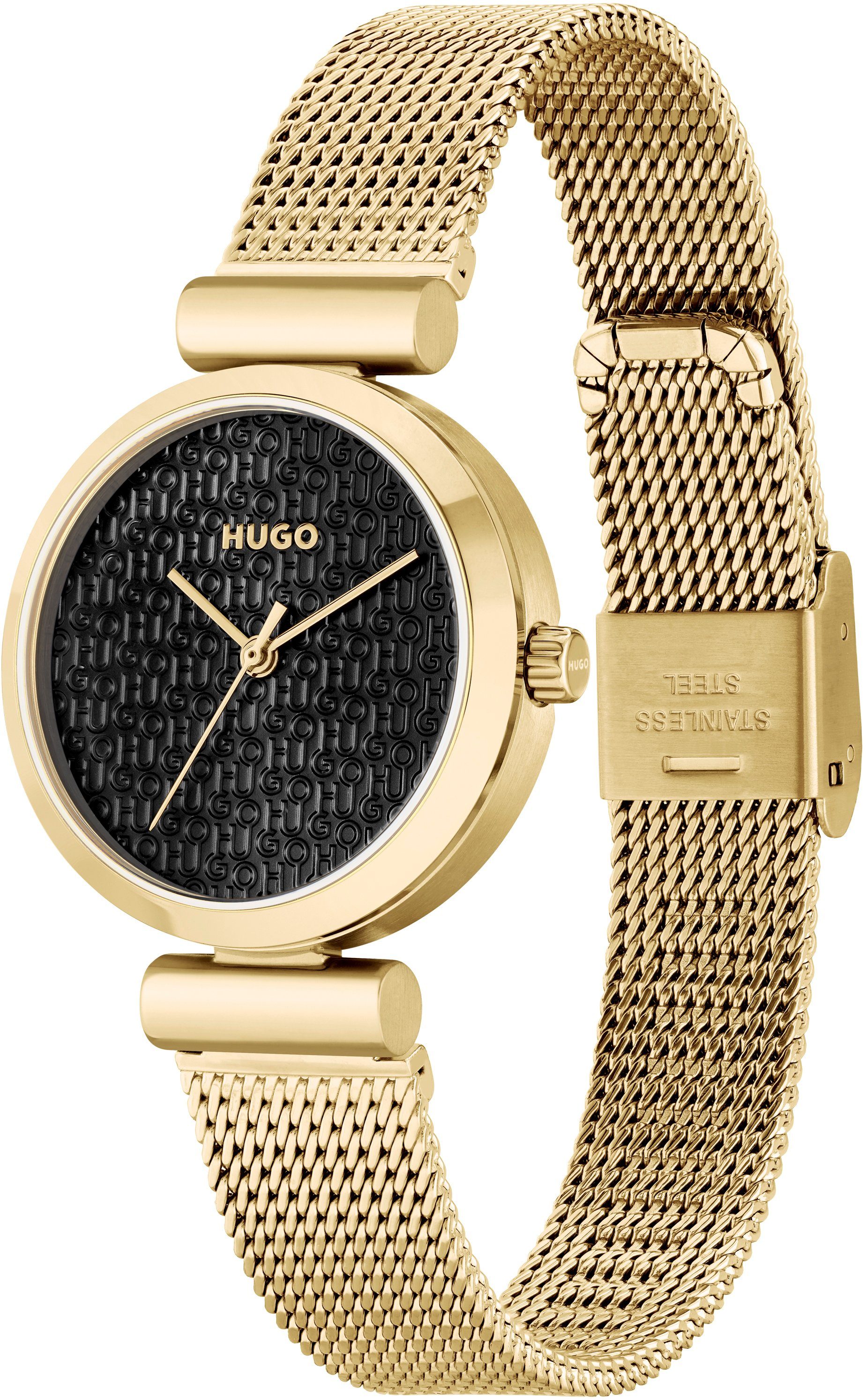 HUGO Quarzuhr #SWEET 1540129, Armbanduhr, Damenuhr, Mineralglas, Edelstahla günstig online kaufen