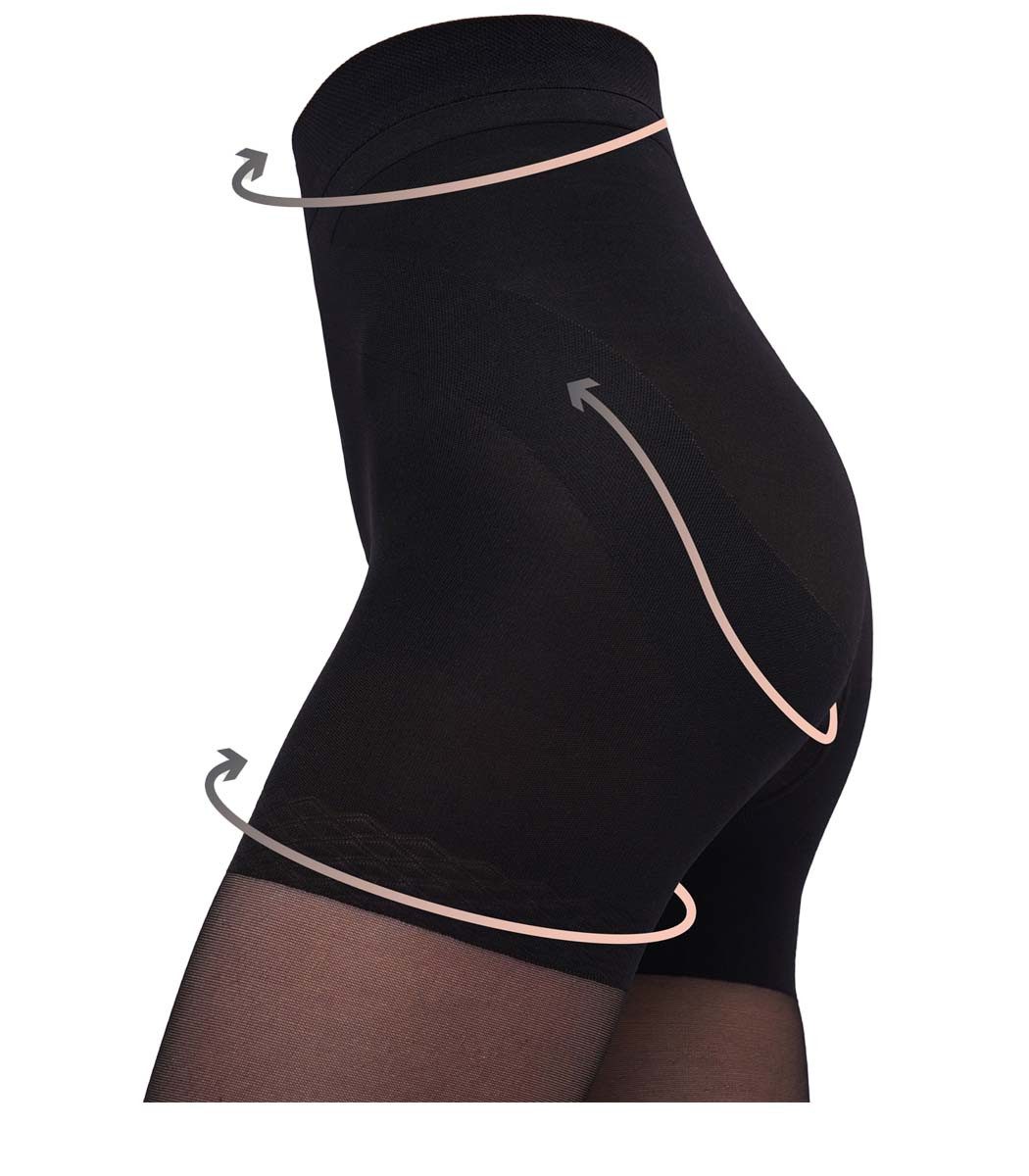 GIULIA Stützstrumpfhose Damen EFFECT UP 40 DEN 40 DEN (1 St. 1-er Pack) Formstrumpfhose