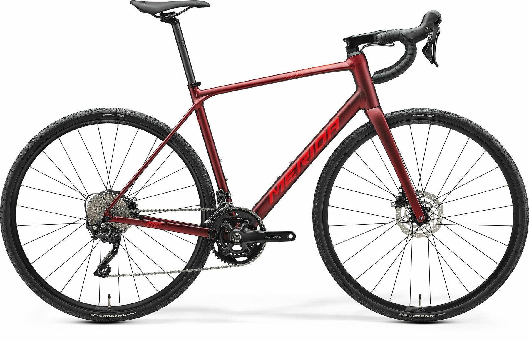 Merida Rennrad Rennrad SCULTURA ENDURANCE GR 500 Matt Burgundy Red 28" Diamant, 20 Gang Shimano Shimano GRX400 Schaltwerk