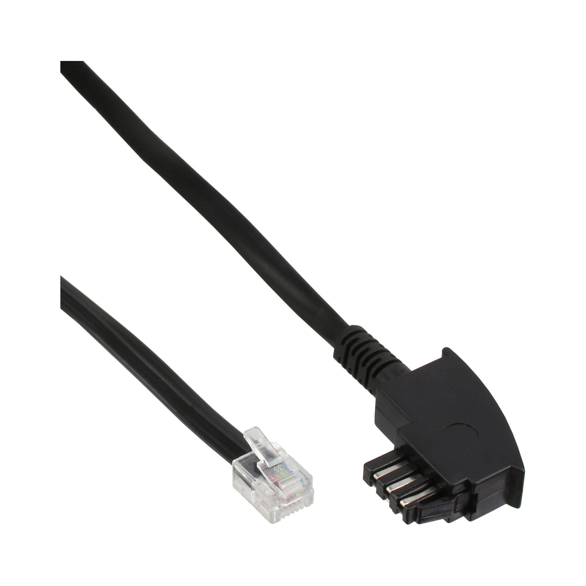 InLine® TAE-N Anschlusskabel, gebrückt, 3m Telefonkabel
