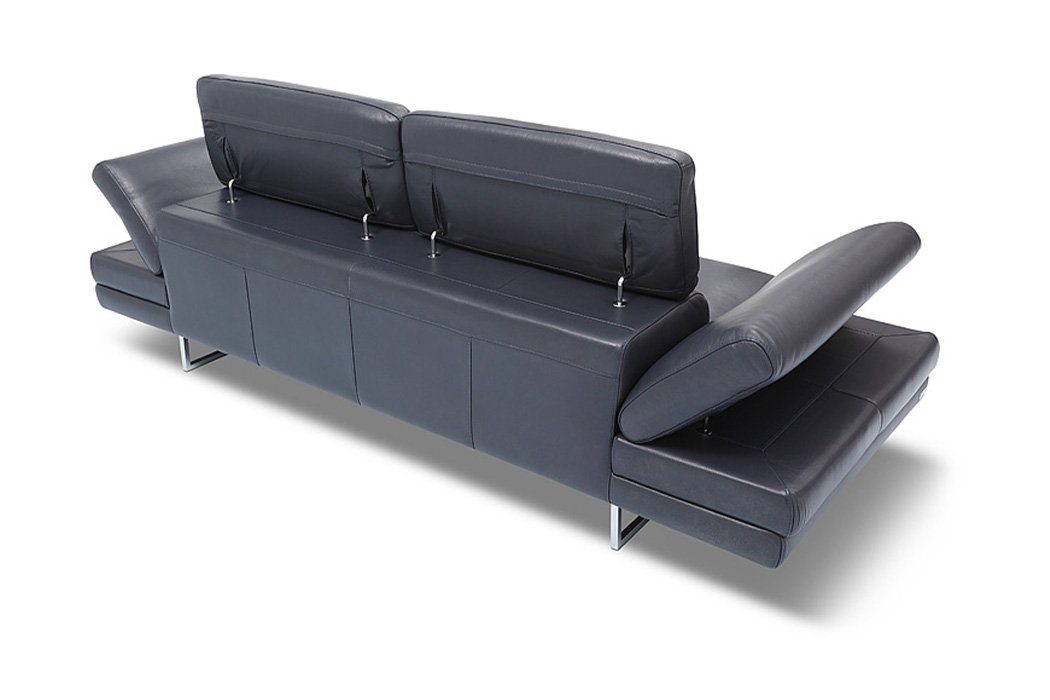 Sitzer Polster, JVmoebel Leder Sofa Italienisches Europe Sofa Couch 100% Couch Made Design 2 in
