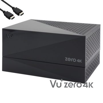 VU+ Zero 4K 1x DVB-S2X Multistream Linux UHD Receiver + 1TB HDD und 300 SAT-Receiver