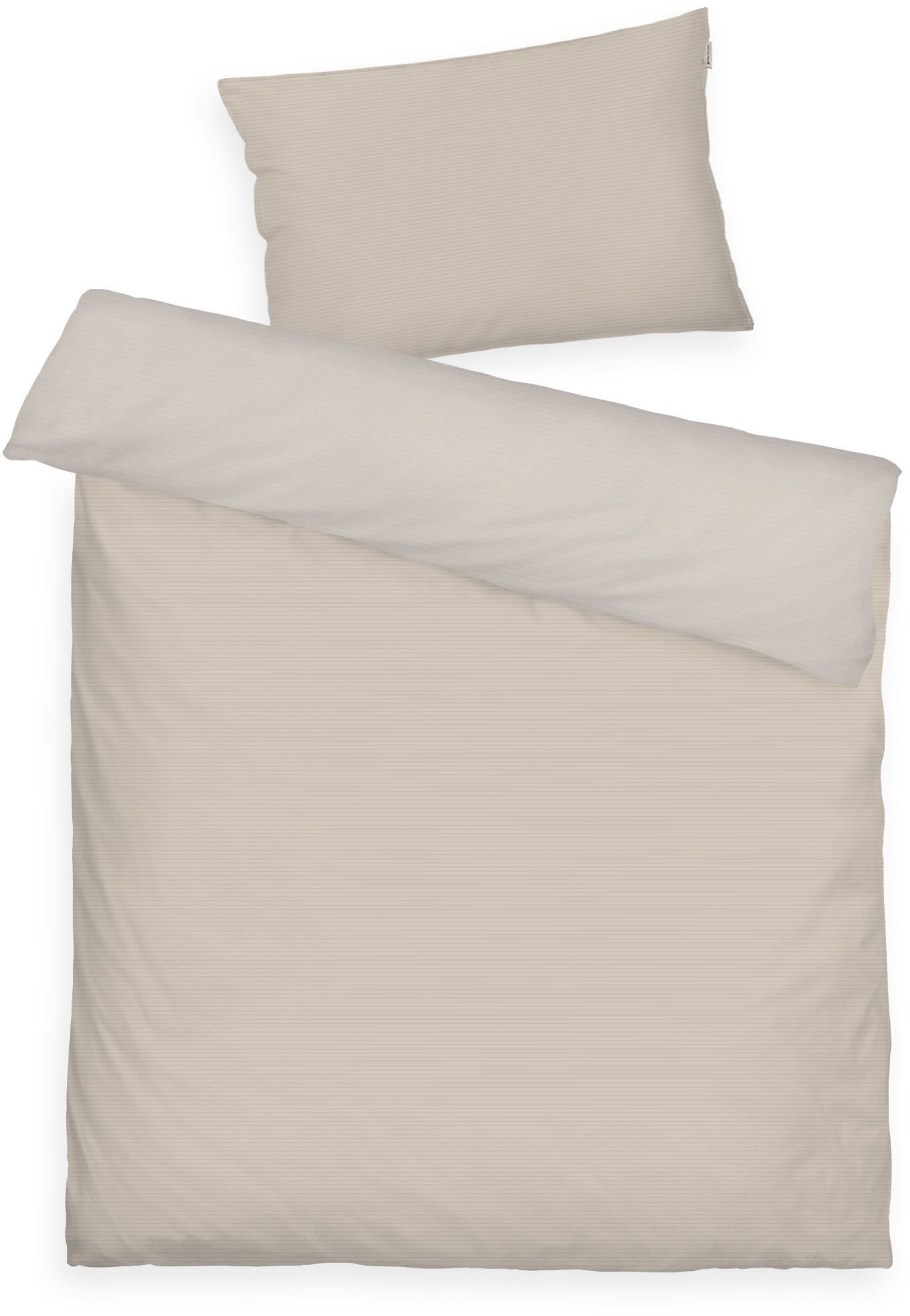 TOM TAILOR HOME Babybettwäsche TWO-TONE SOLID COLORS in Gr. 100x135cm, Satin, 2 teilig, new bedroom, Doppelnaht am Kissen