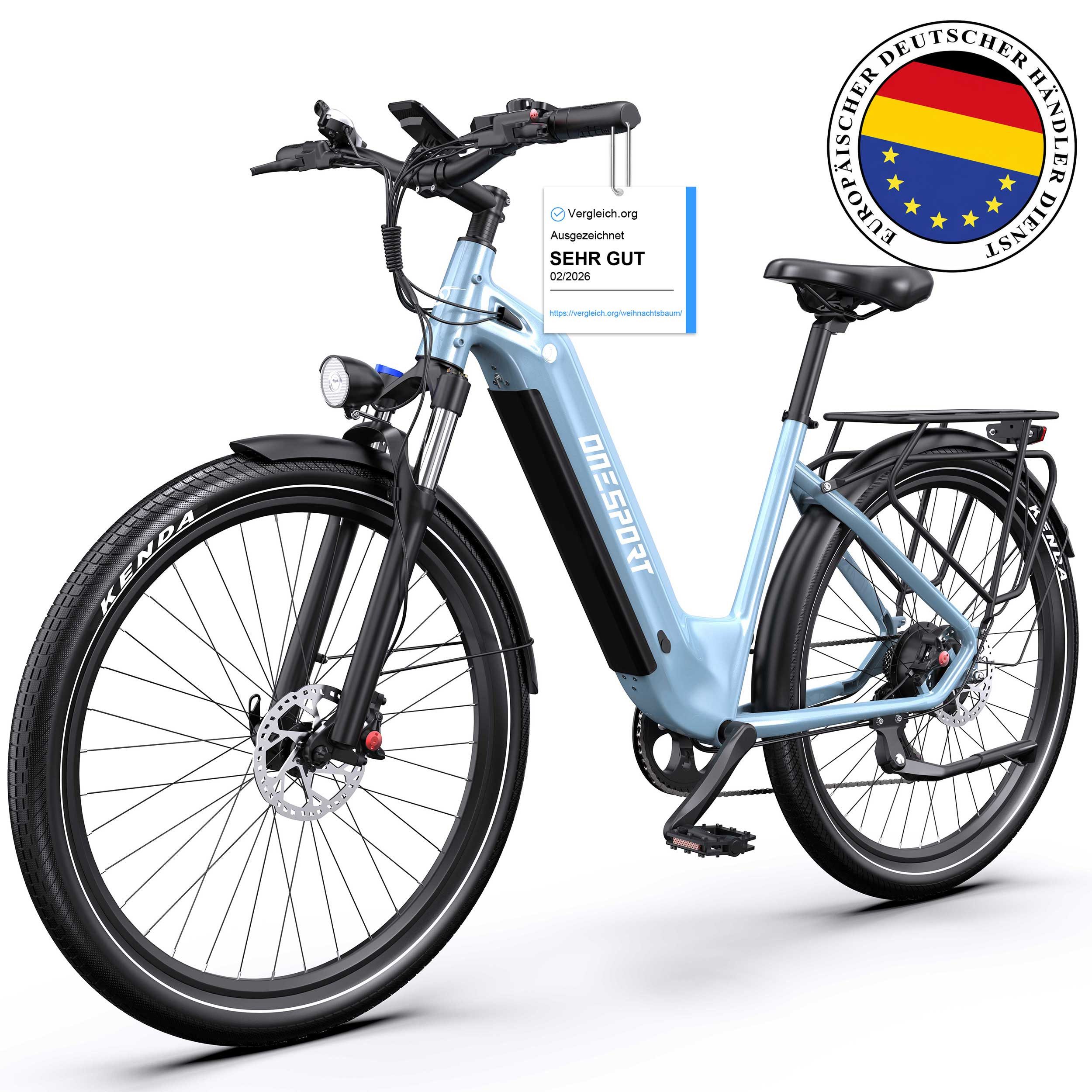 Vankel E-Bike Cityrad e bike für herren 28 zoll 18.2AH 36V 655WH damen 120km E-MBT, SHIMANO, Kettenschaltung, Heckmotor, 655,2 Wh, e bike für damen herren 28 zoll Cityrad 7 Gang Shimano hydraulischen