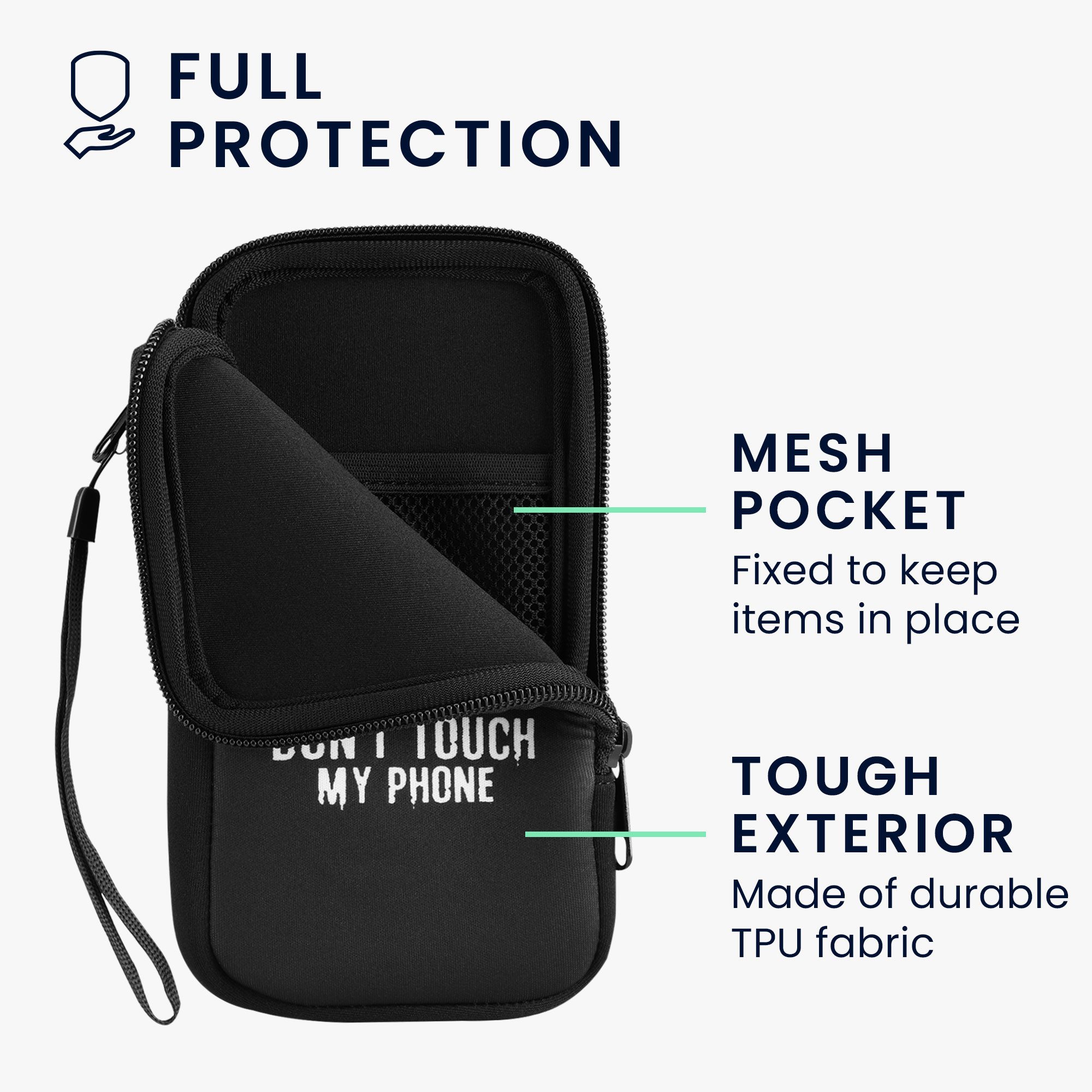kwmobile Handytasche Handytasche für Smartphones XXL - 7" (1-tlg), Neopren Handy Tasche Hülle Cover Case Schutzhülle