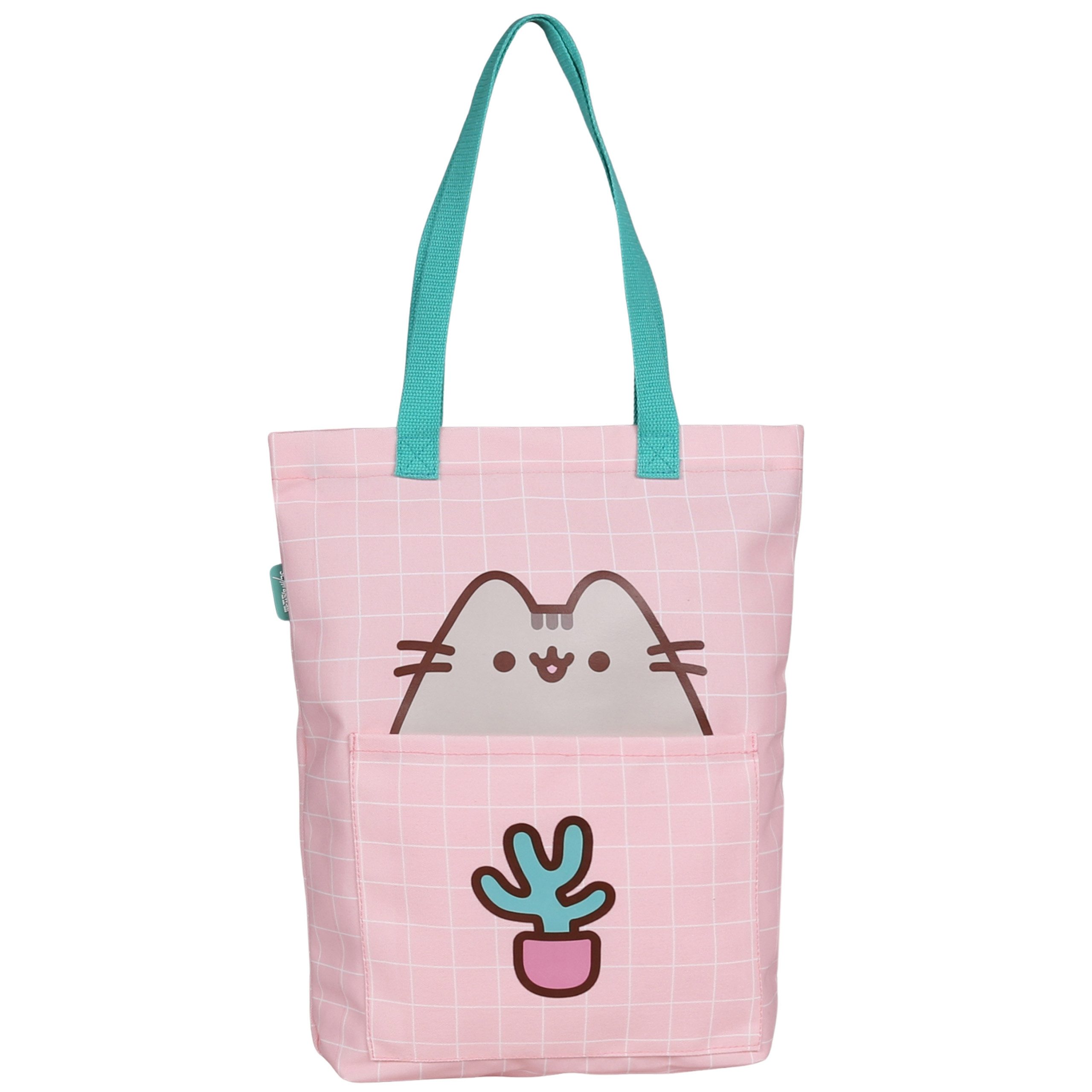 Pusheen Handtasche Pusheen GERÄUMIG Umhängetasche, wiederverwendbare Stoff-Einkaufstasche