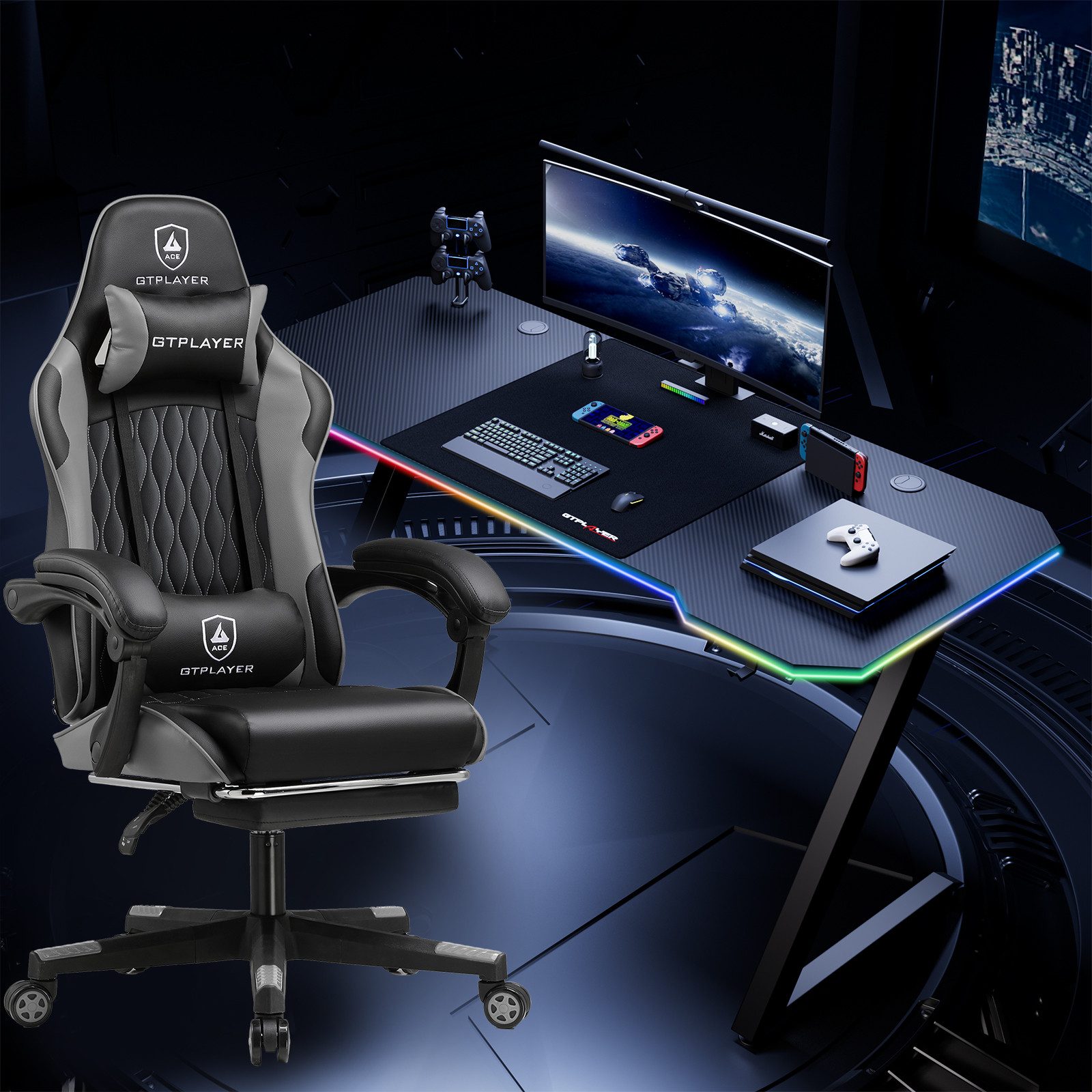 GTPLAYER Gamingtisch Gaming Tisch + Gaming günstig online kaufen