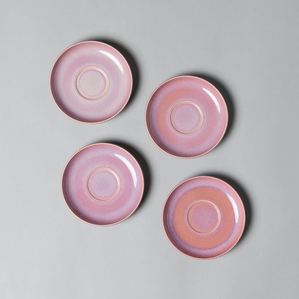 like. by Villeroy & Boch Untertasse Perlemor Coral Kaffeeuntertassen ø 16,1 cm 6er Set, (6 St)