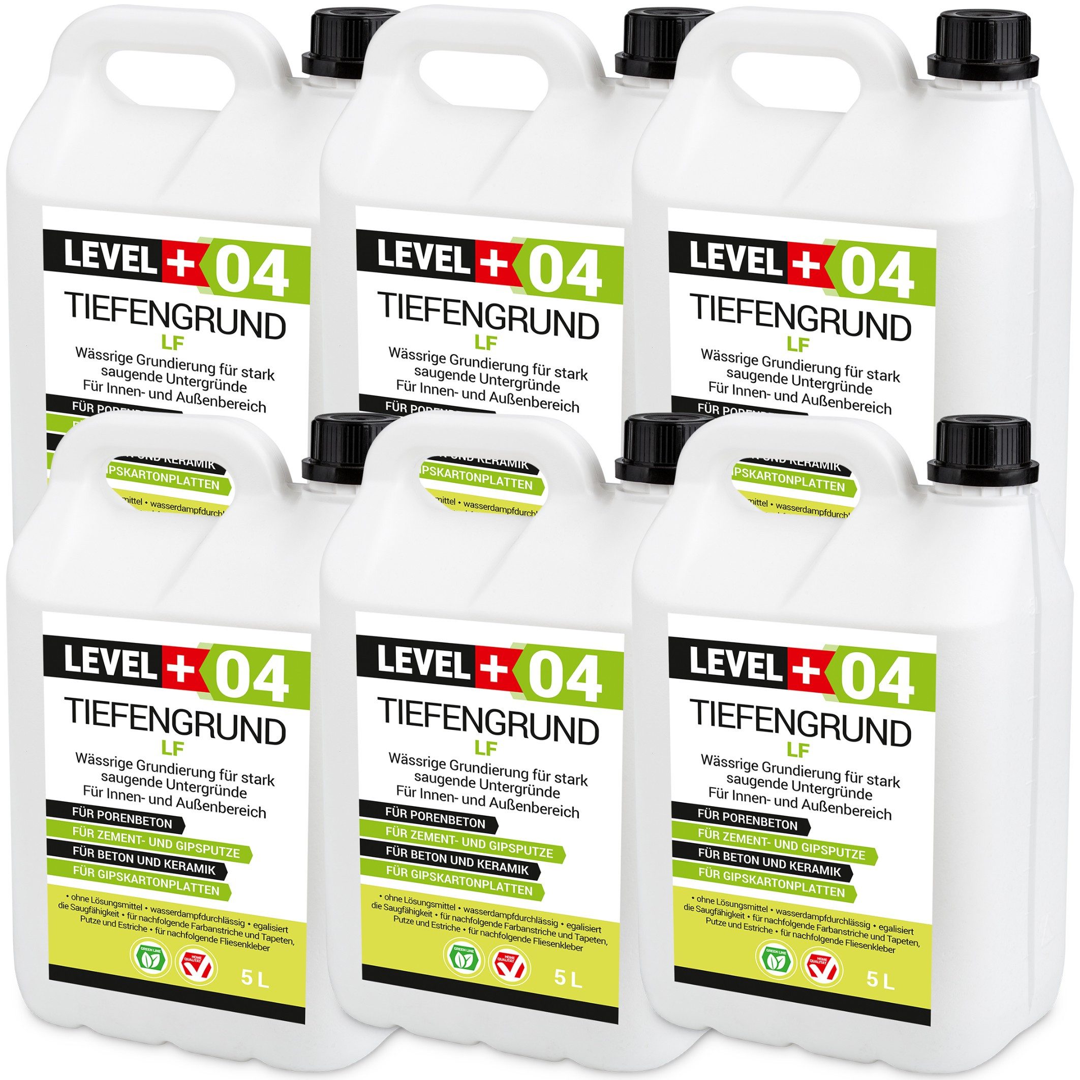 Level+ Tiefengrund LEVEL+ Universal Grundierung Acryl Tiefgrund Haftgrund L+04 - 30L