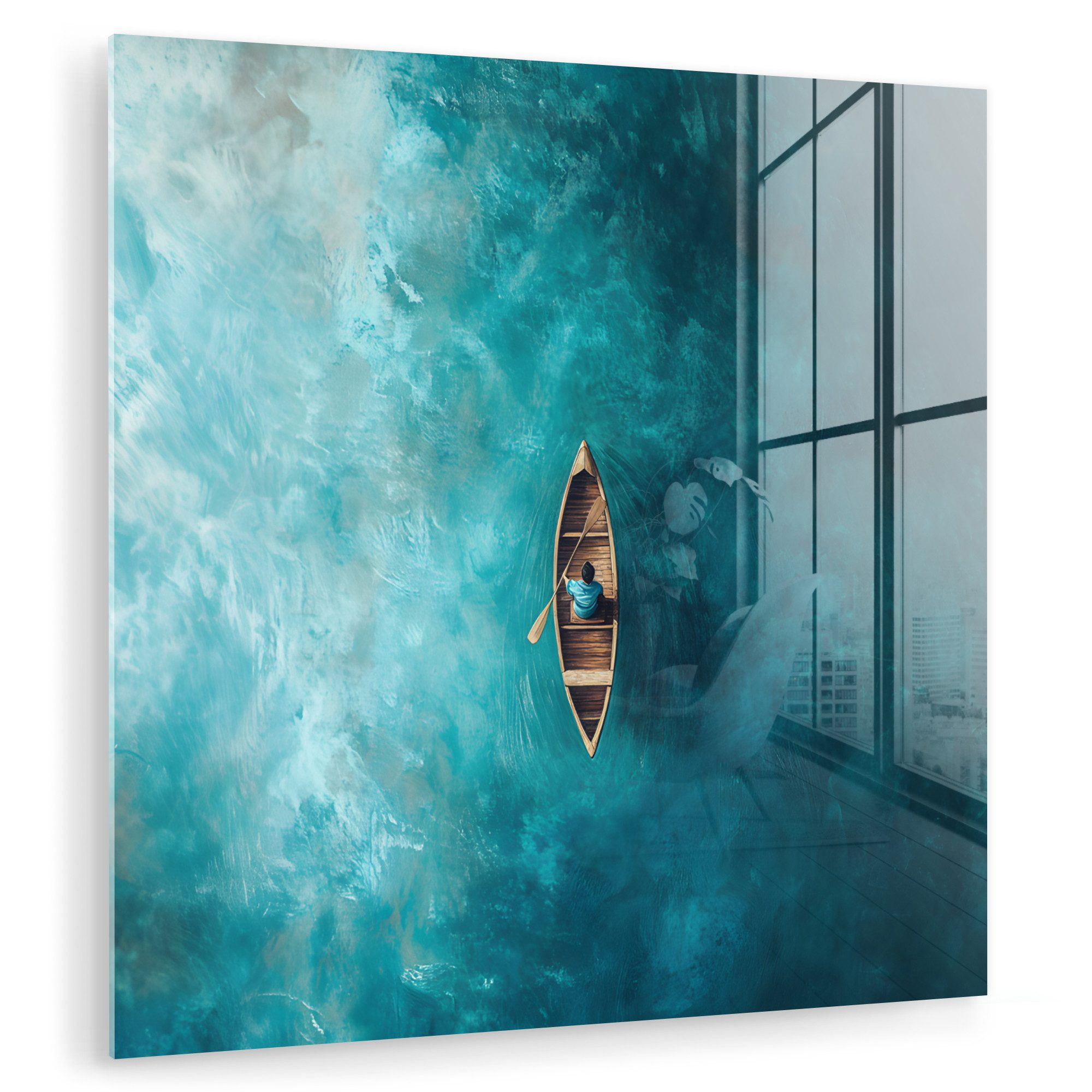 MuchoWow Acrylglasbild Boot - Wasser - günstig online kaufen