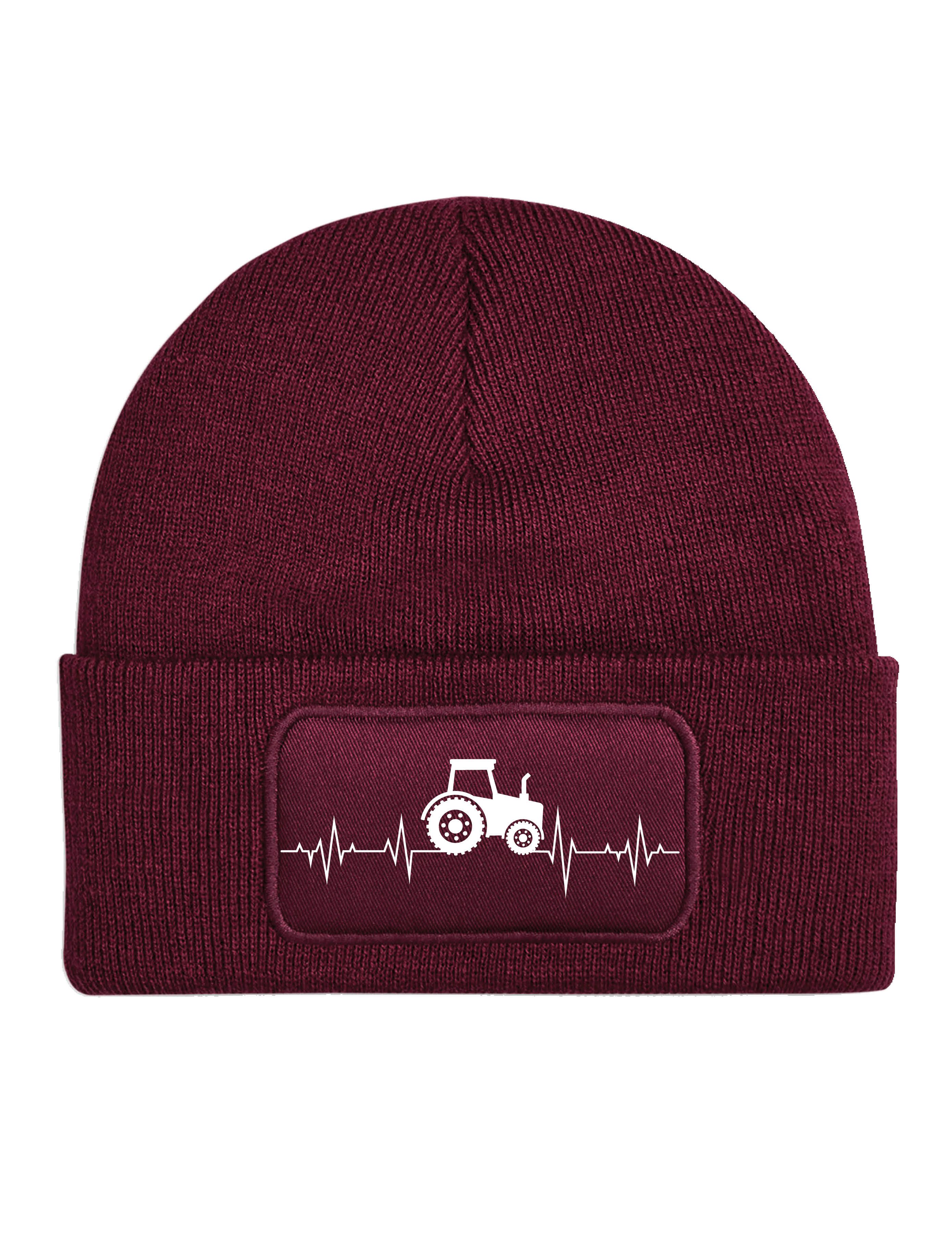 Youth Designz Beanie Heartbeat Traktor Unisex Beanie Mütze für Herren & Damen mit trendigem Motiv