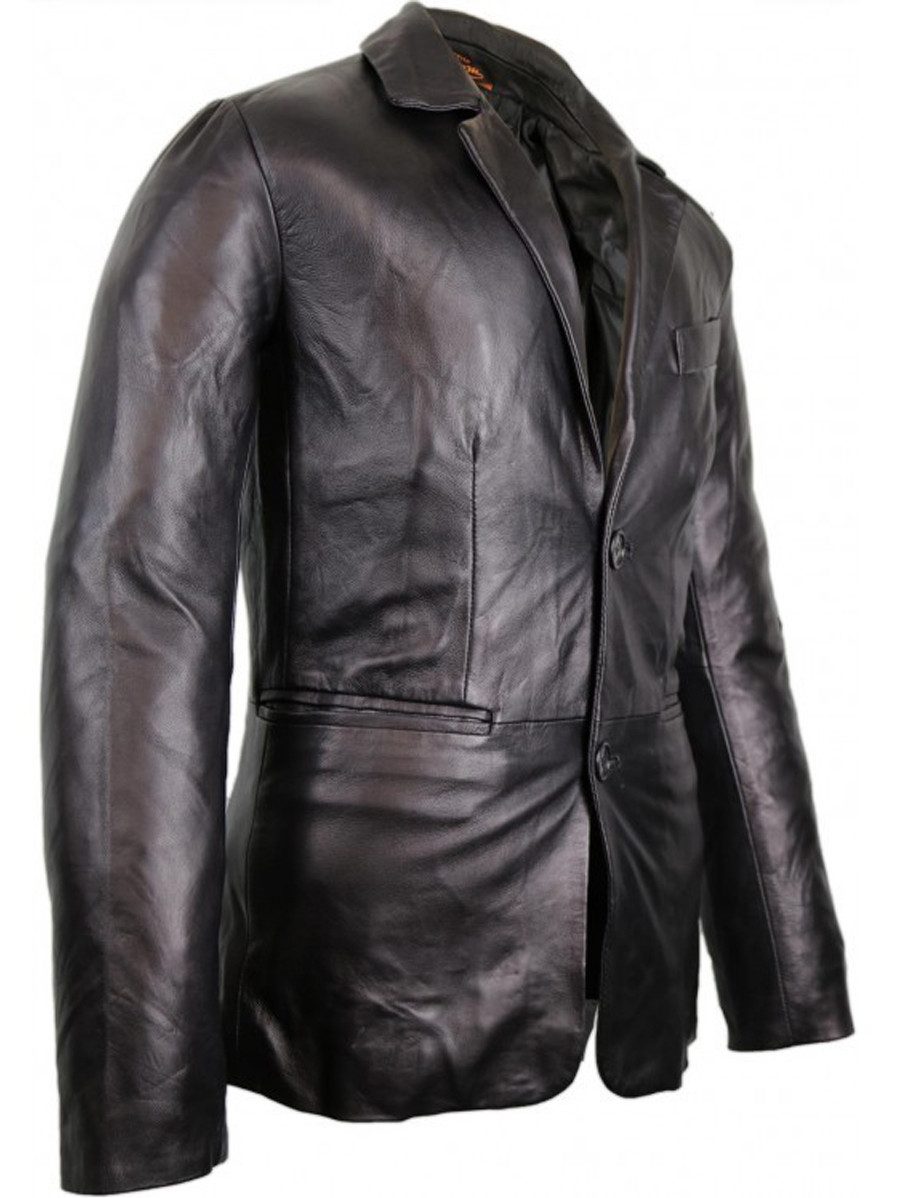 MDM Lederblazer Herren Leder Sakko Leder Blazer aus echtem Leder Leichte So günstig online kaufen