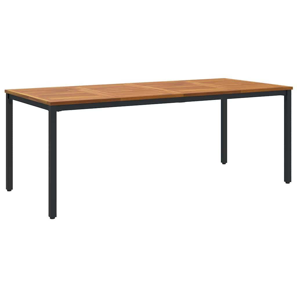 vidaXL Gartentisch Gartentische Natur und Schwarz günstig online kaufen