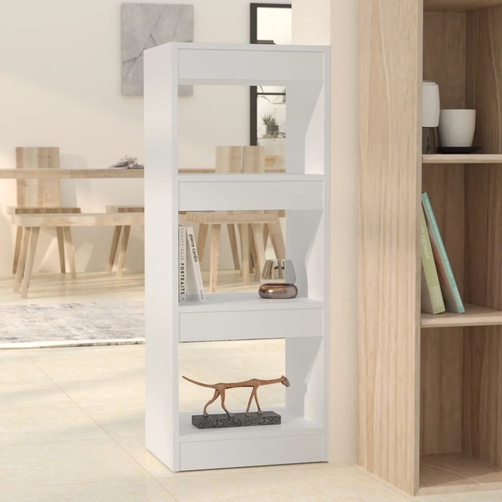 furnicato Bücherregal Bücherregal/Raumteiler Weiß 40x30x103 cm Holzwerkstoff
