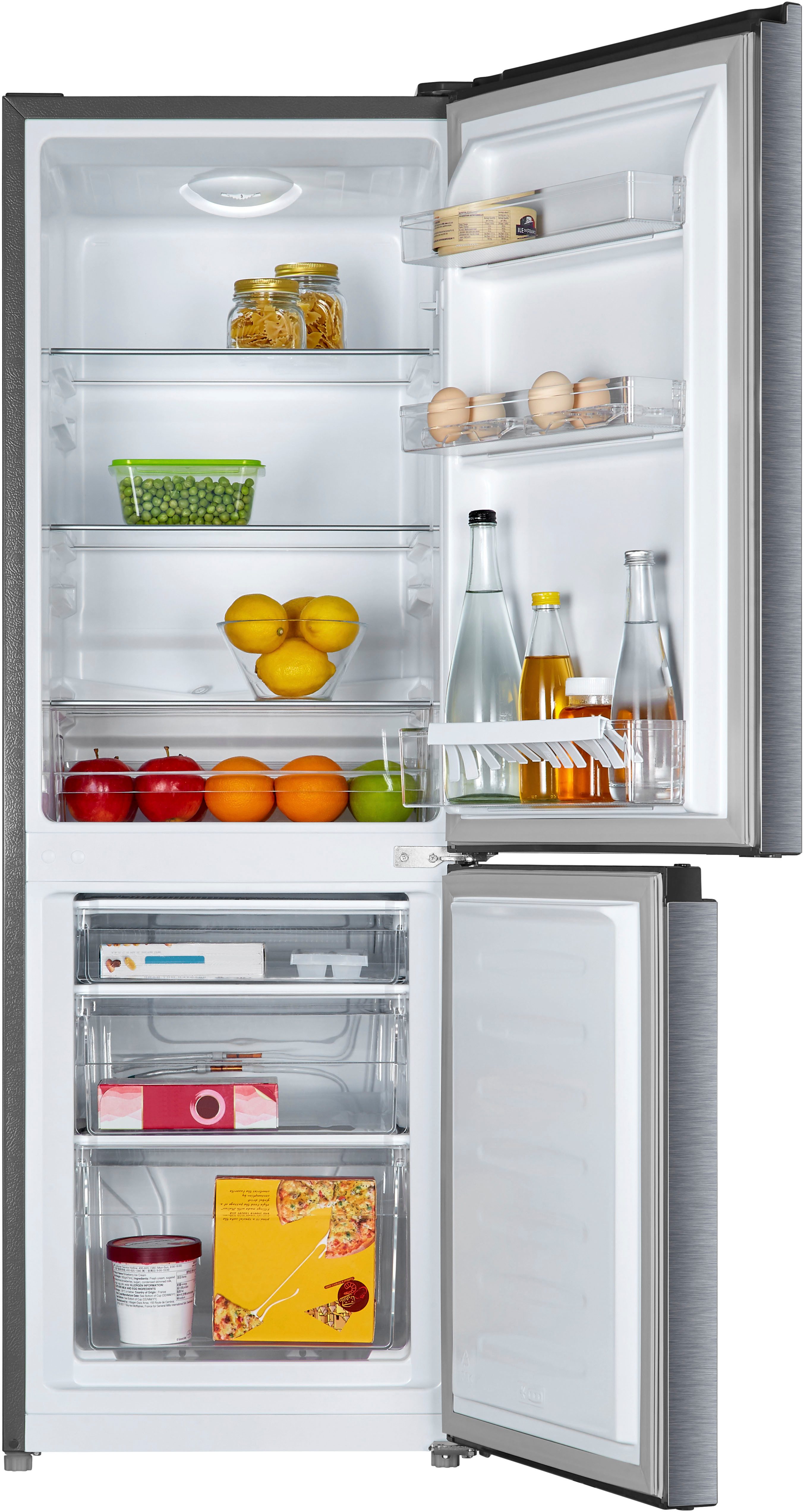 Hanseatic Kühl-/Gefrierkombination HKGK14349BI, 143 cm hoch, 49,5 cm breit