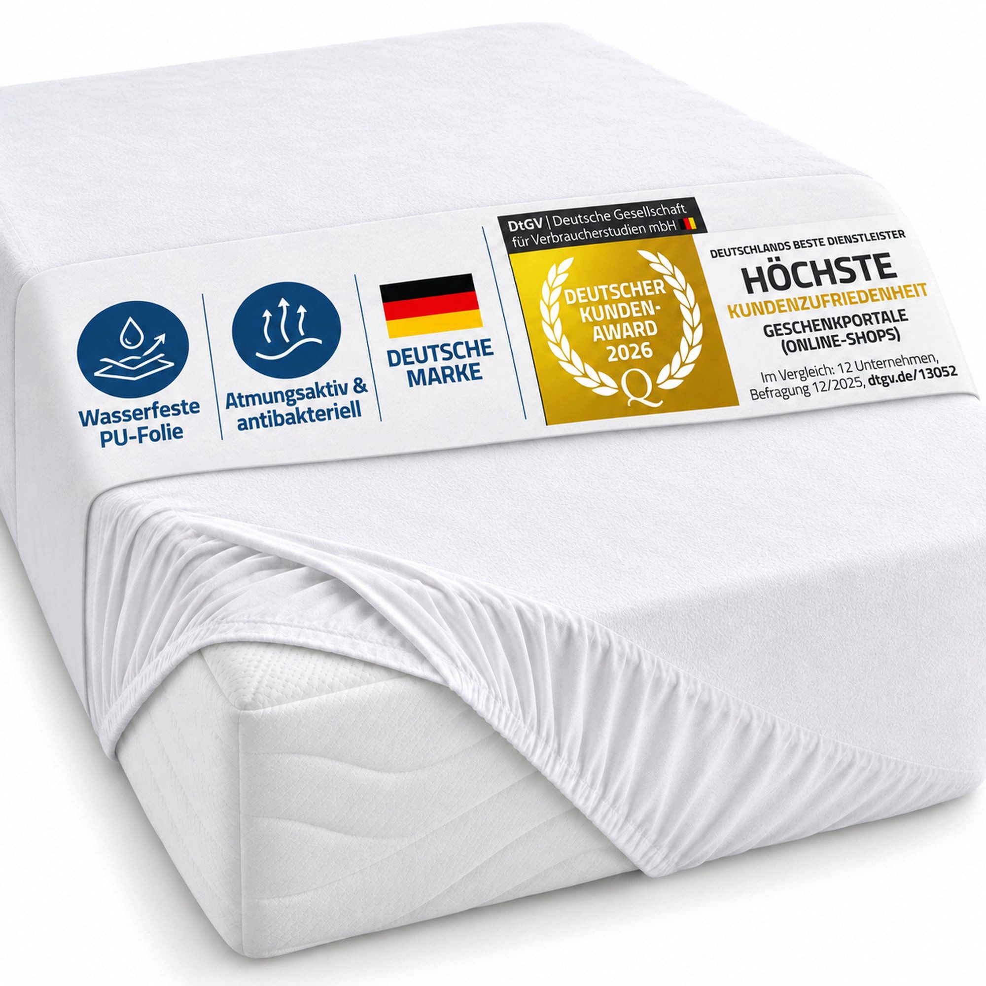 Matratzenschoner FELUNA Wasserdichter Bambus-Flanell-Matratzenschoner Baby & Erwachs. Feluna, Betteinlage aus Flanell