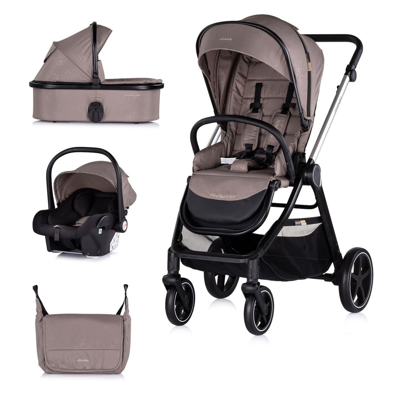 Kombi-Kinderwagen Kombikinderwagen 3in1 Marbella