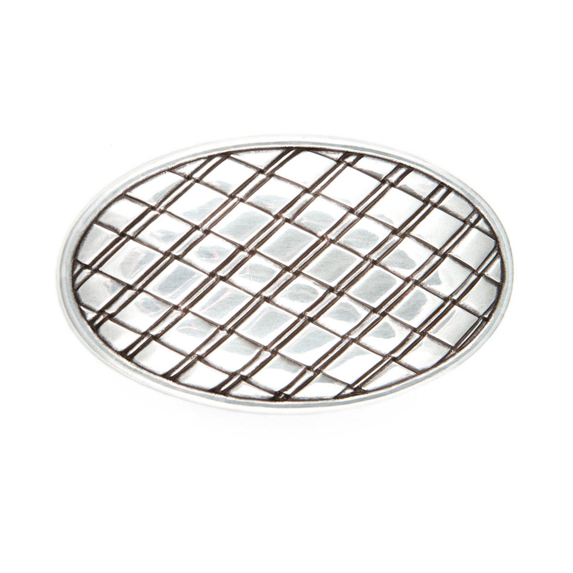 Cassandra Accessoires Ремниschnalle Wechselschnalle Ремниschließe Buckle "Oval" mit Rauten-Optik - 40mm