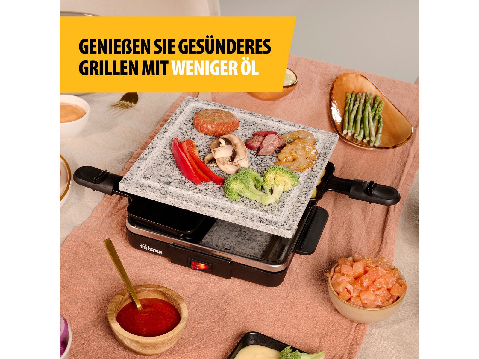 Tristar Mini Steingrill - Bild 4
