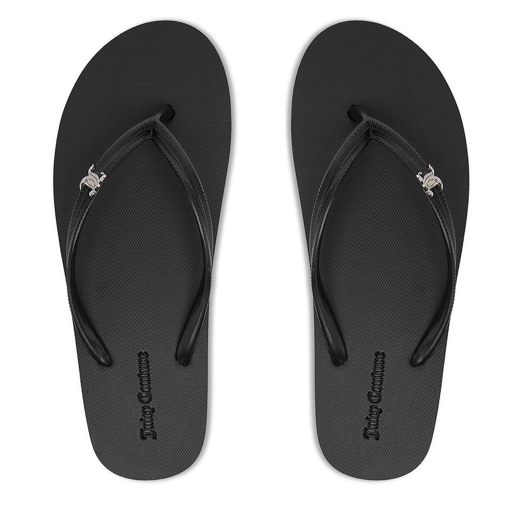 Juicy Couture Juicy Couture Damen-Flip-Flops, Schwarz Badepantolette