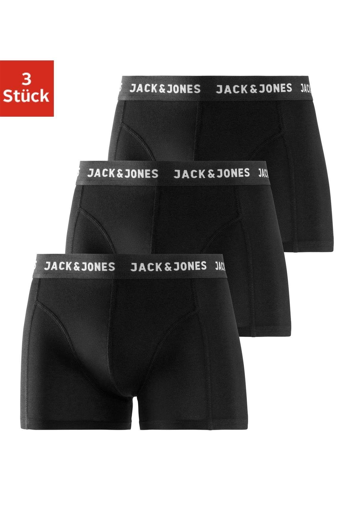 (Packung, Boxer mit & schwarz Jones Logowebbund Jack 3-St)