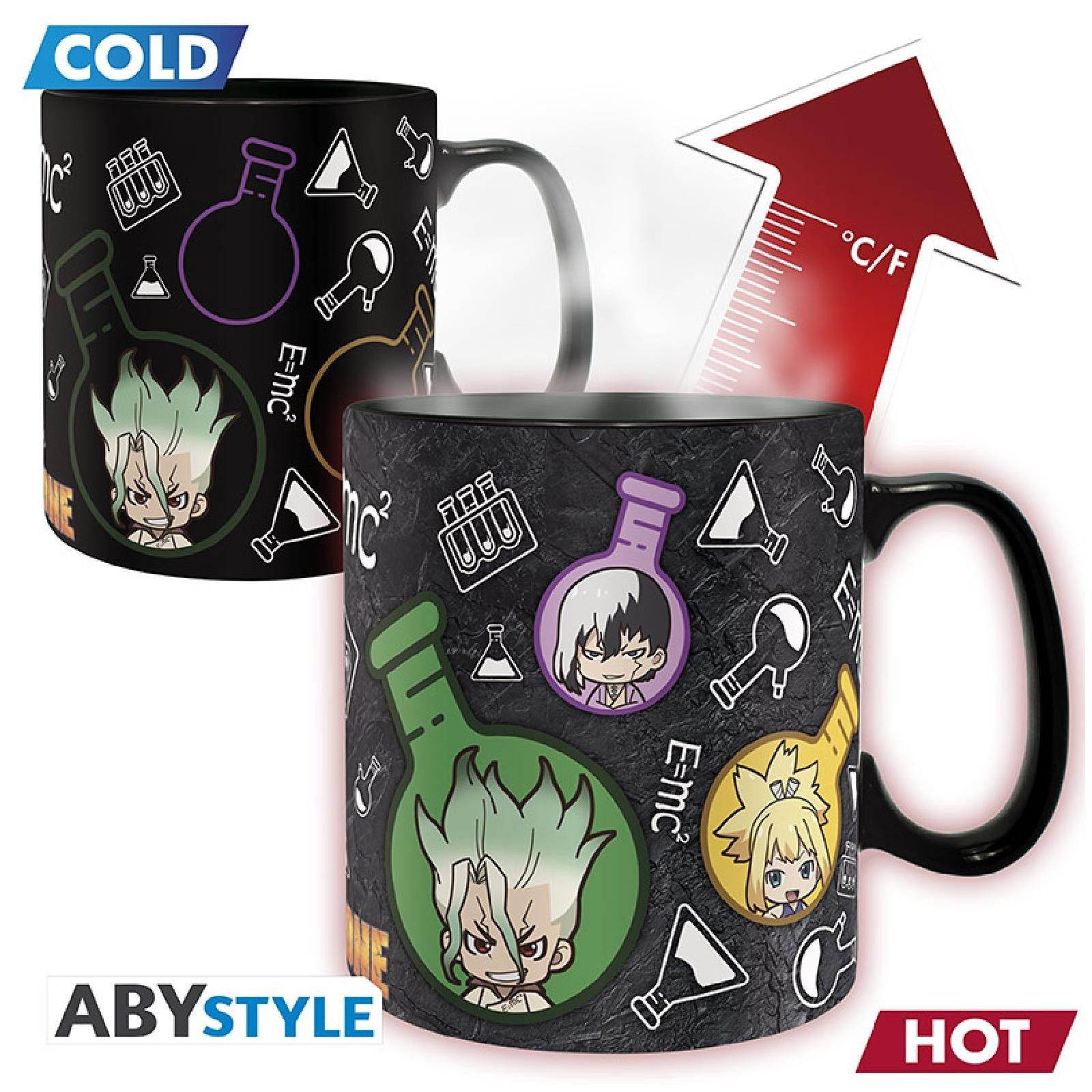 ABYSTYLE - DR STONE - Tazza Ufficiale 320 Ml: Ceramica, Lavabile In Microonde E Lavastoviglie, Merchandising Manga