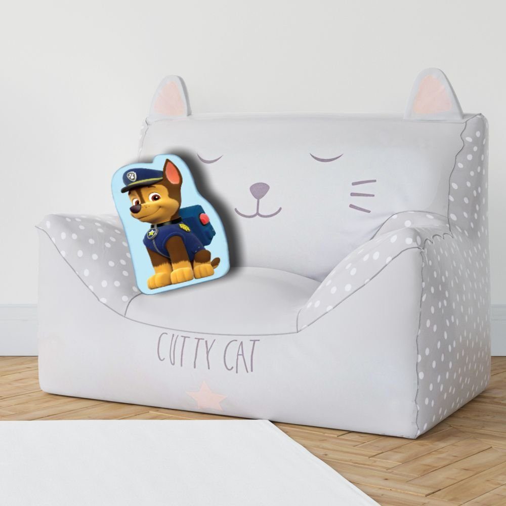 PAW PATROL Dekokissen Chase 3D Konturen Deko-Kissen 40 x 20 cm Paw Patrol